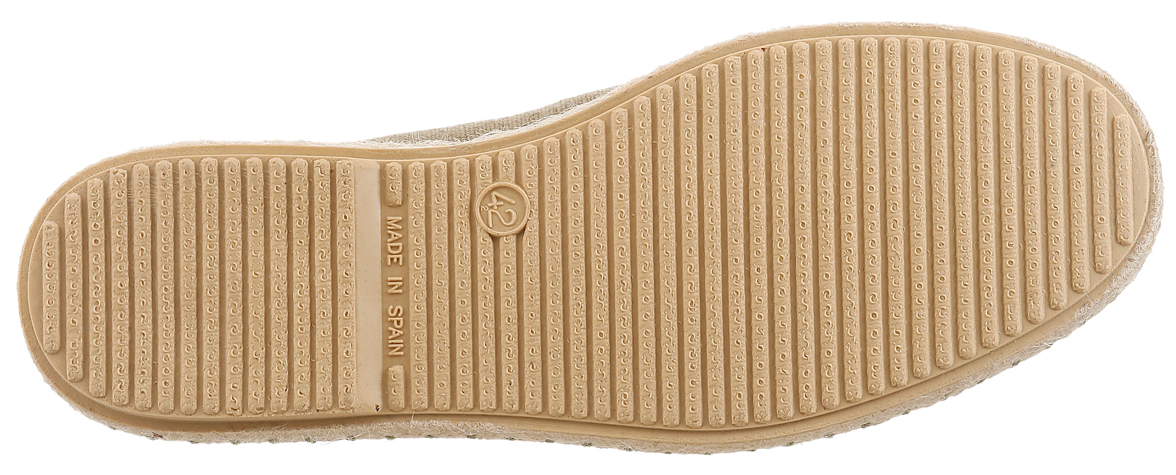 VERBENAS Slipper »TOM MALI«  Schlupfschuh, Urlaubsschuh, Flat mit Bast-Sohlenumrahmung