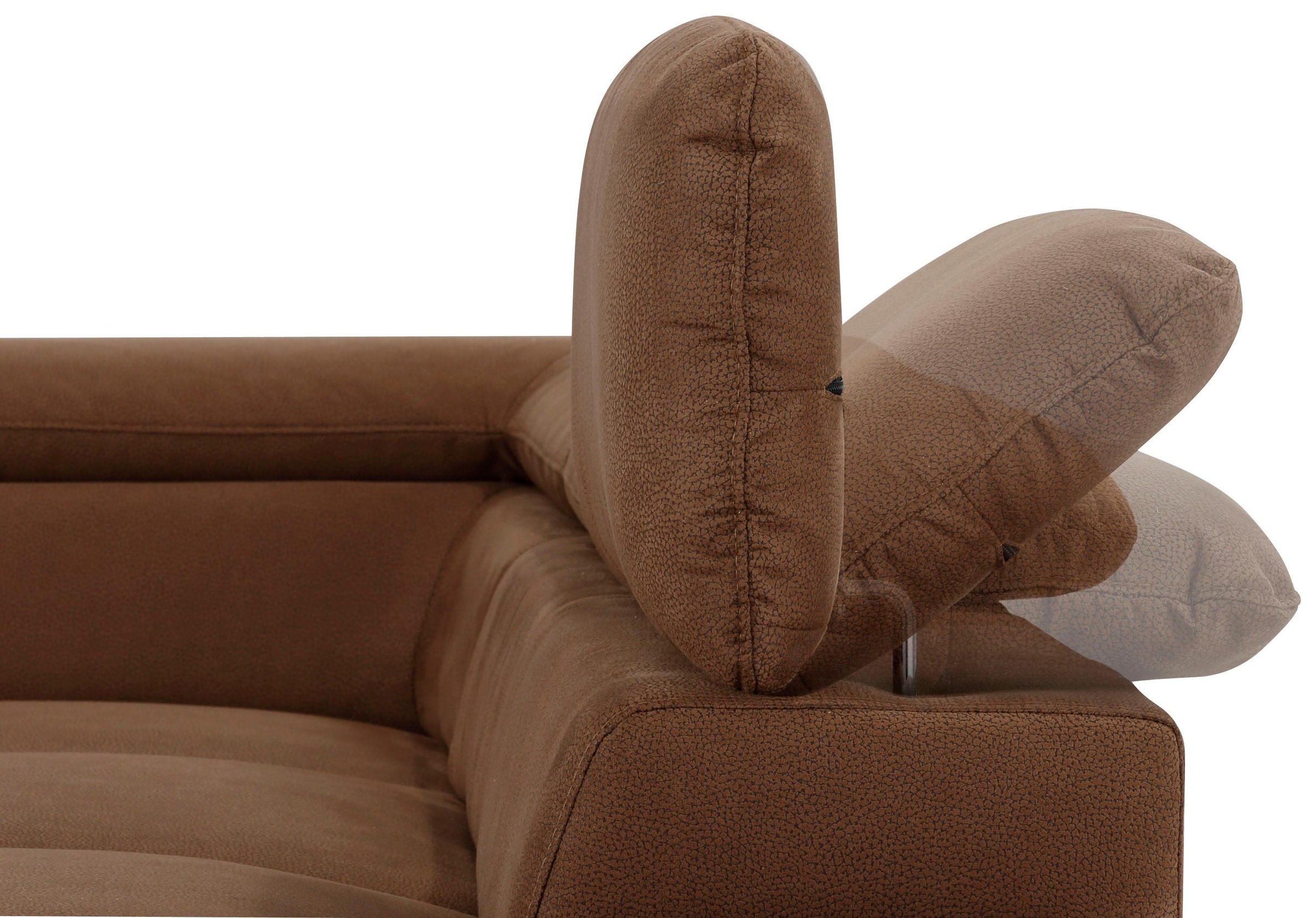 Home affaire Ecksofa »Alberto L-Form«, mit Kopfteilverstellung, wahlweise mit Bettfunktion