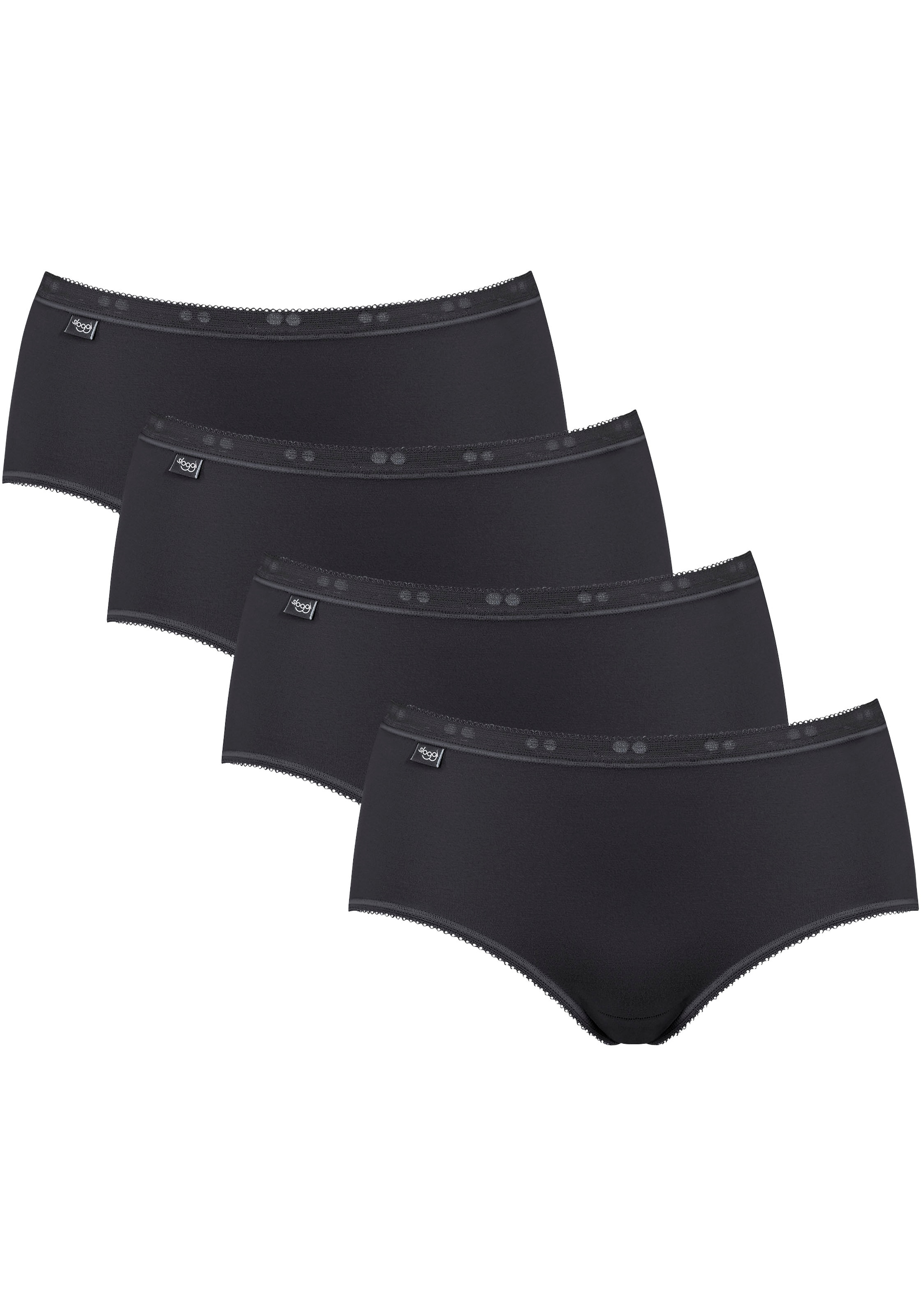 sloggi Midislip "Basic+", (4er Pack), perfekter Sitz, feminin, Baumwollmisc günstig online kaufen