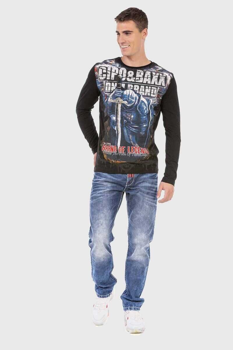 Cipo & Baxx T-Shirt »Sweatshirts«, mit coolem Print
