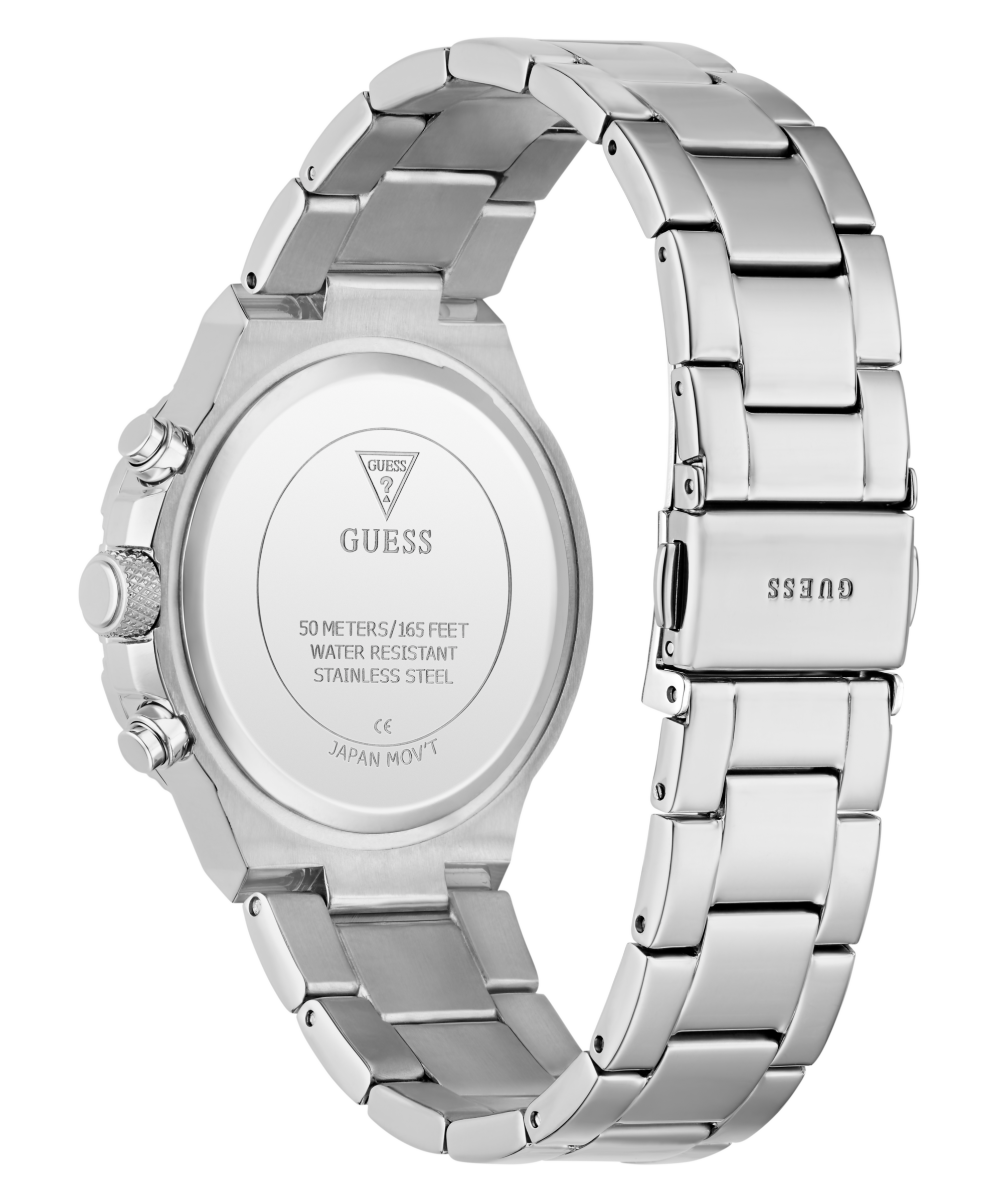 Guess Multifunktionsuhr »HARLOW« Quarzuhr, Armbanduhr, Damenuhr, Edelstahlarmband, Datum