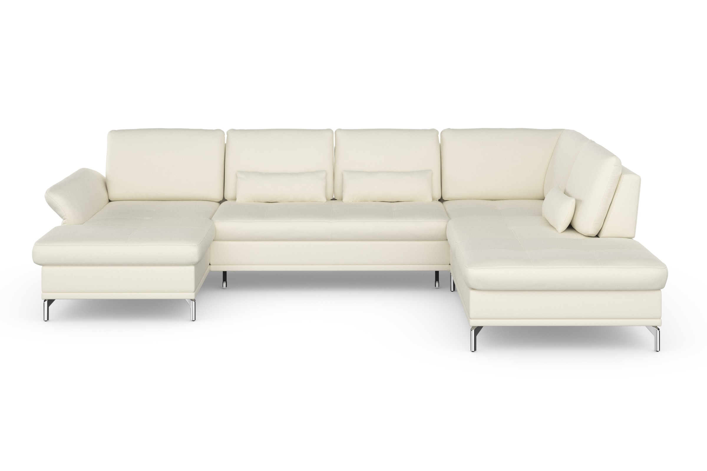 Home affaire Wohnlandschaft "Palm Beach U-Form" Federkern, mit Sitztiefenve günstig online kaufen