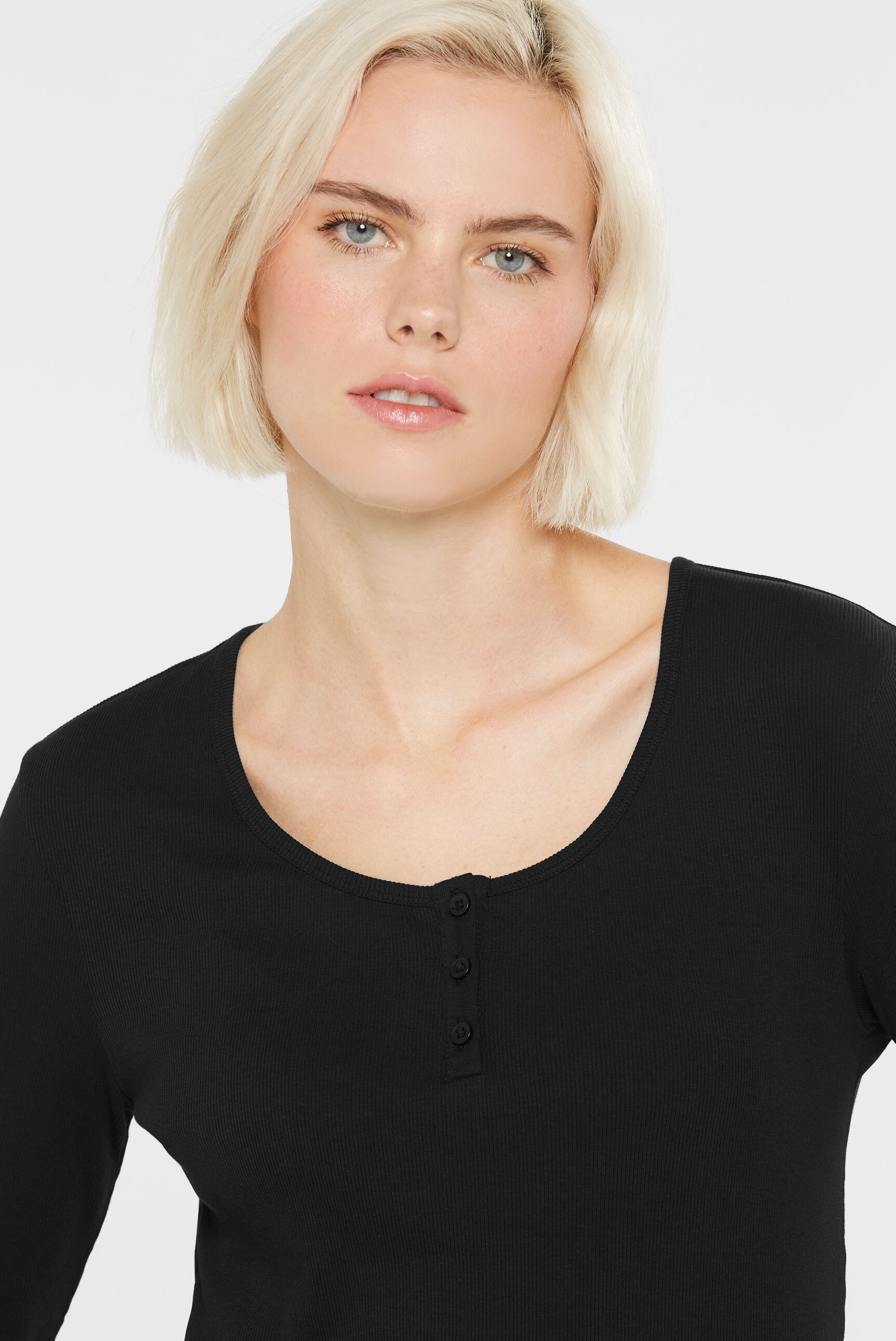 SENSES.THE LABEL Rundhalsshirt, mit Baumwolle