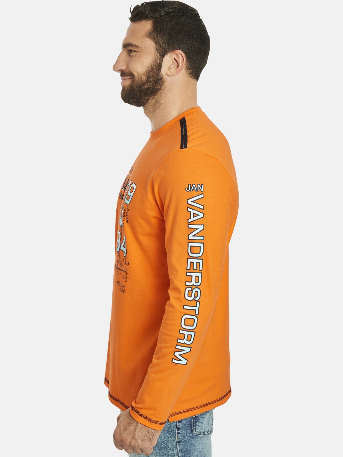 Jan Vanderstorm Langarm-Poloshirt »Langarmshirt BERTULI«