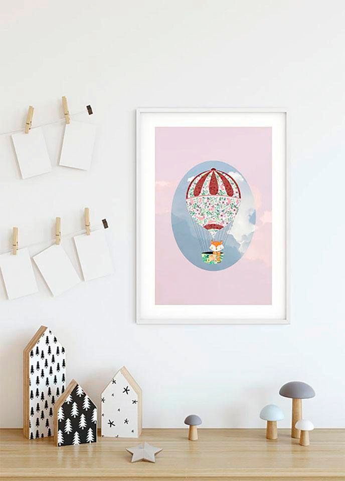 Komar Bild "Happy Balloon Rose", Figuren, (1 St.), Wandbild zur Dekoration günstig online kaufen