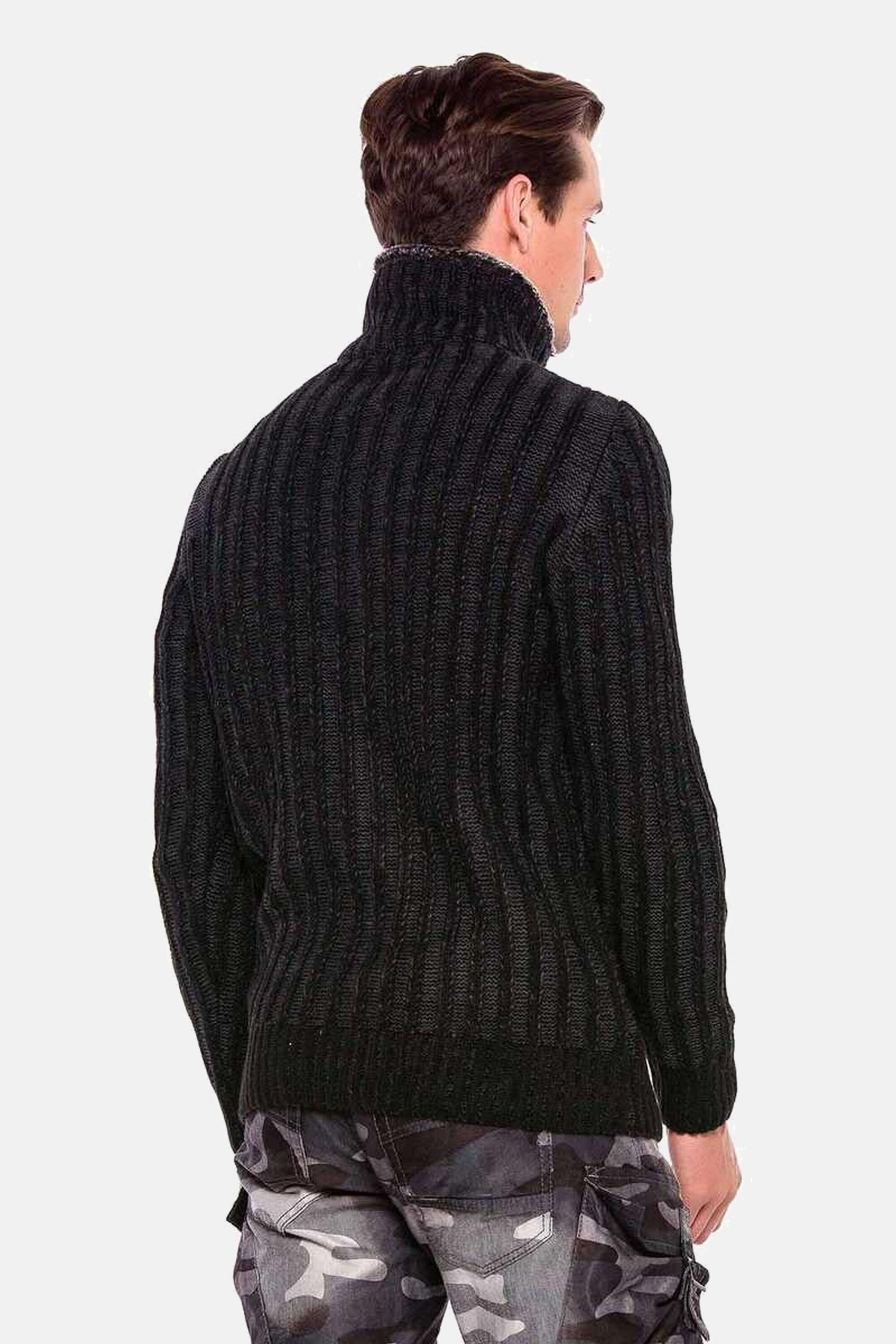 Cipo & Baxx Strickpullover "Pullover" 1 Stk. mit Verschlussschnalle, CP213 günstig online kaufen