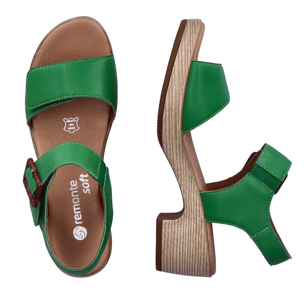 Remonte Sandalette »ELLE-Collection«, Sommerschuh, Sandale, Klettschuh, mit Klettverschlüssen