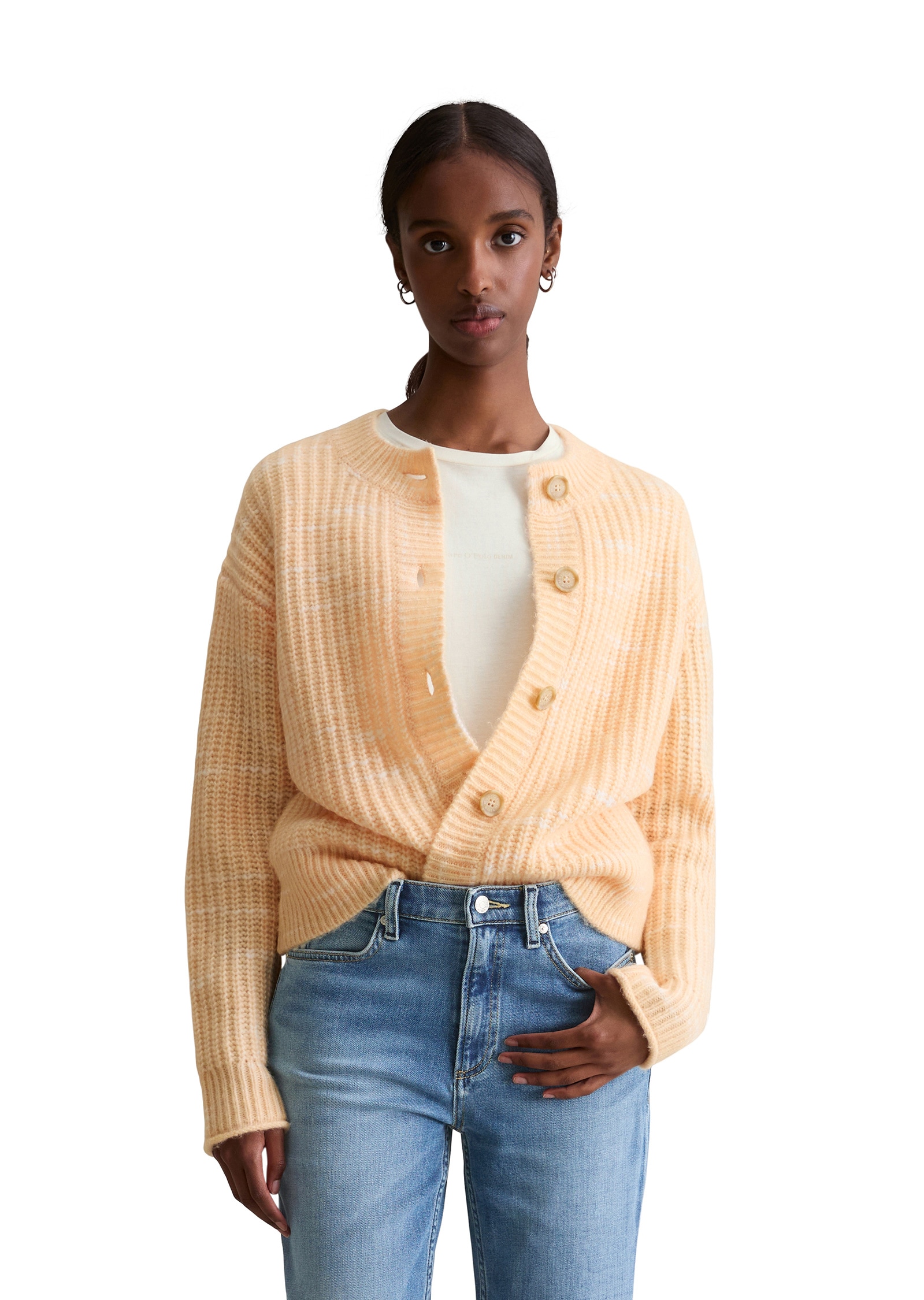 Marc OPolo DENIM Cardigan "aus weichem Wolle-Mix" günstig online kaufen