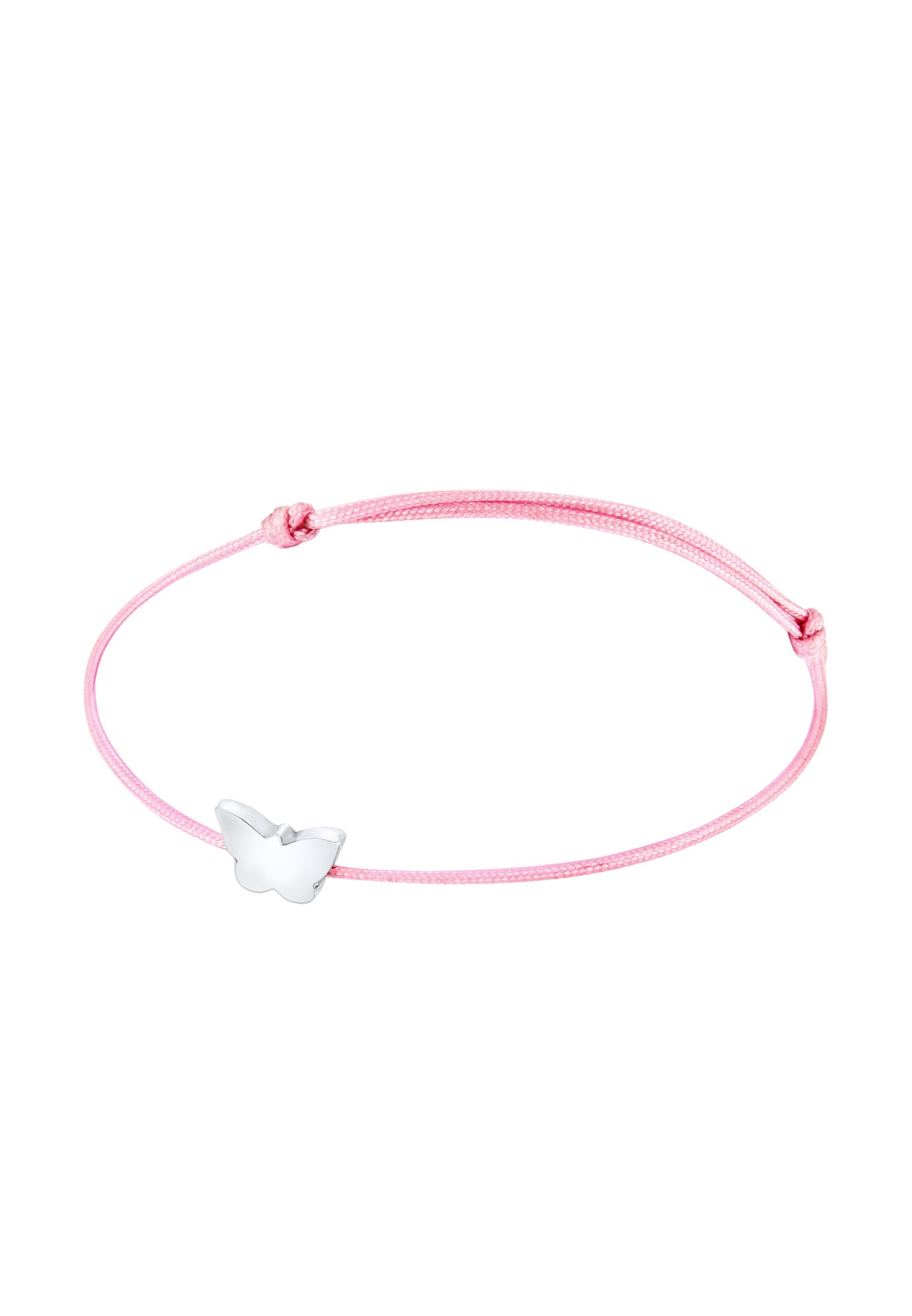 Elli Armband »Kinder Schmetterling Rosa Nylon Band 925 Sterling Silber«