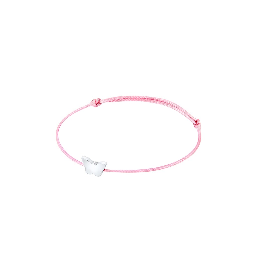 Elli Armband »Kinder Schmetterling Nylon Bändchen 925 Silber«