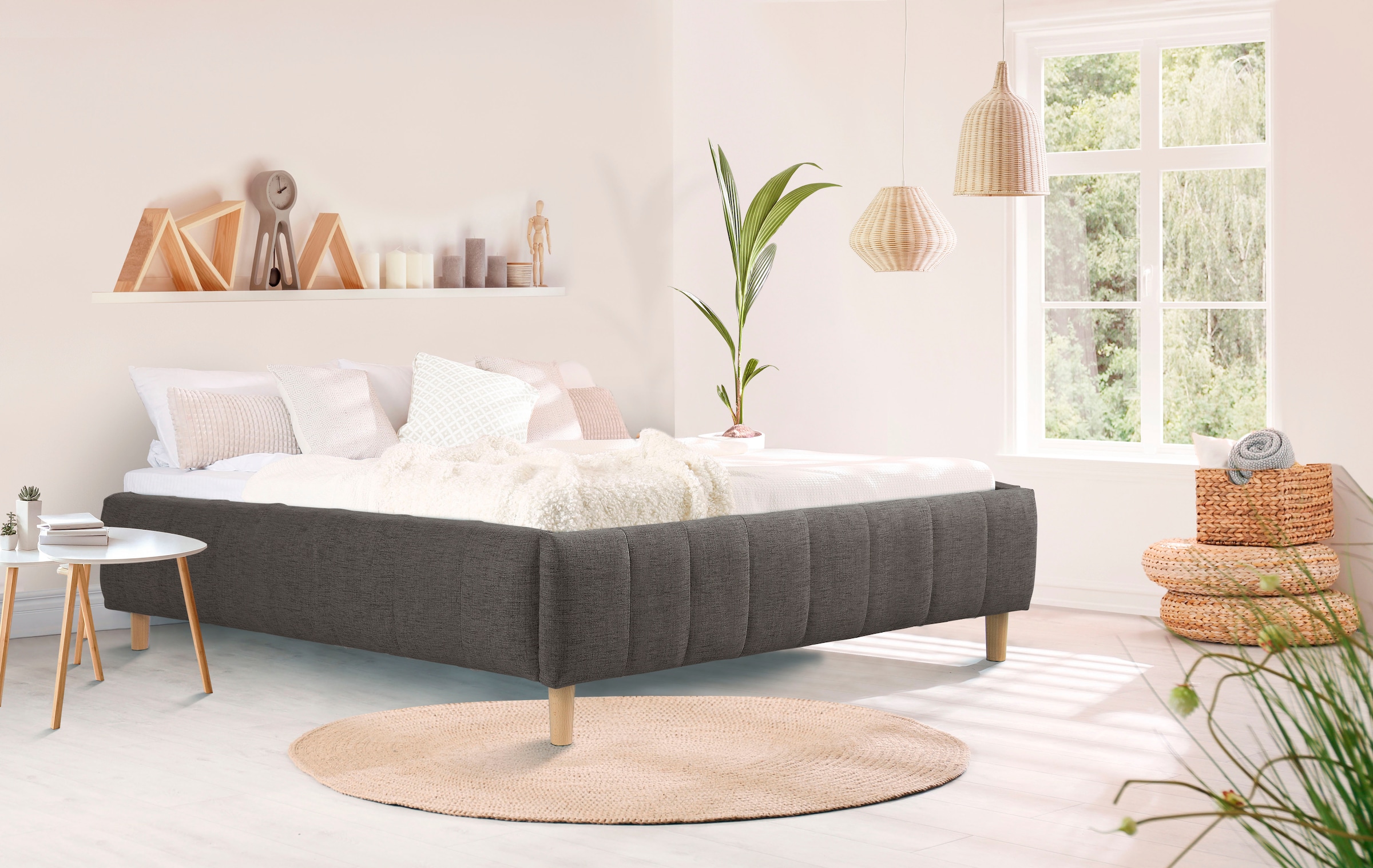 Home affaire Polsterbett "Tarje" in 5 Breiten, auch in Überlänge 220 cm, in günstig online kaufen