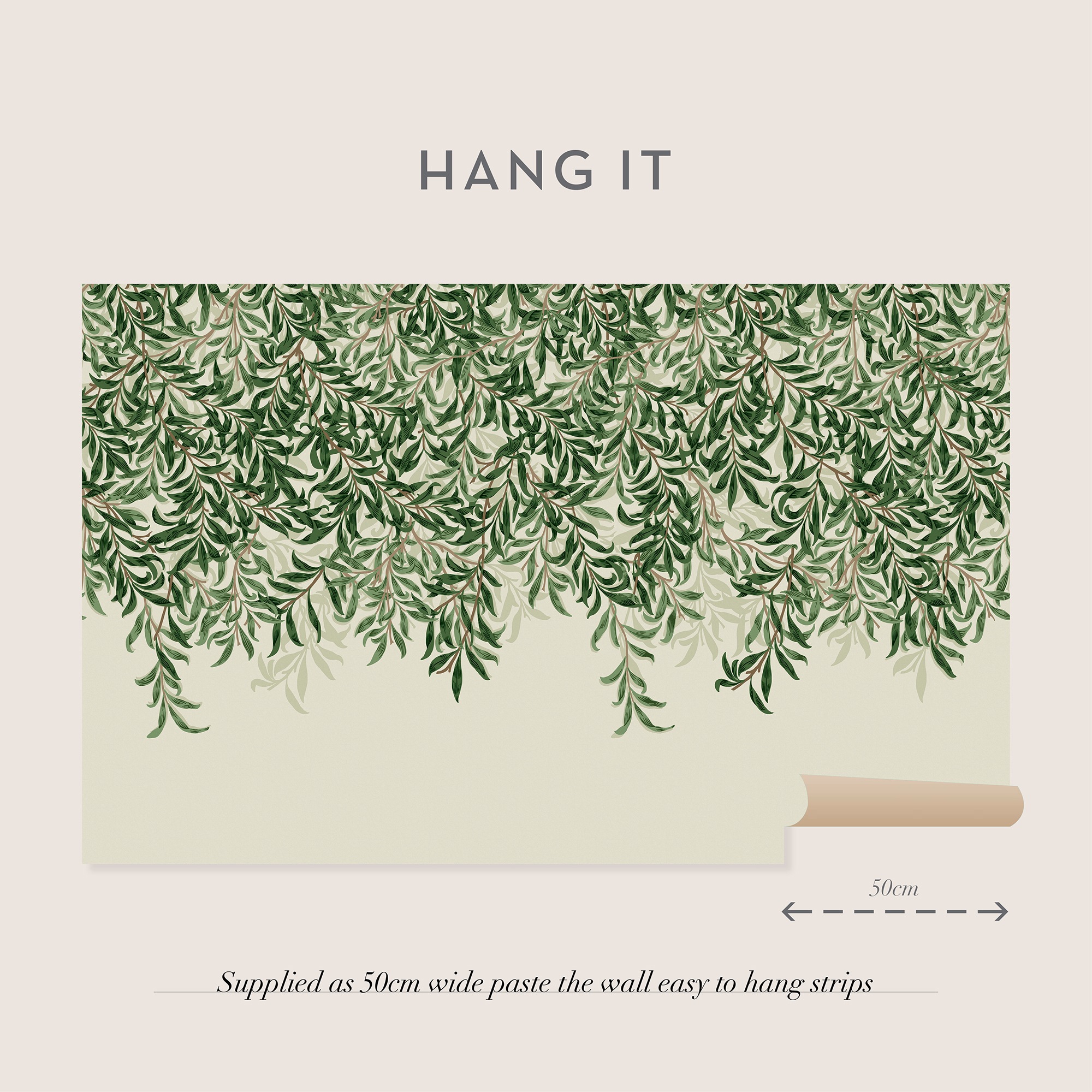 WILLIAM MORRIS AT HOME Vliestapete »Willow Bough«, Retro, 10mx52cm (ca. 5m2)