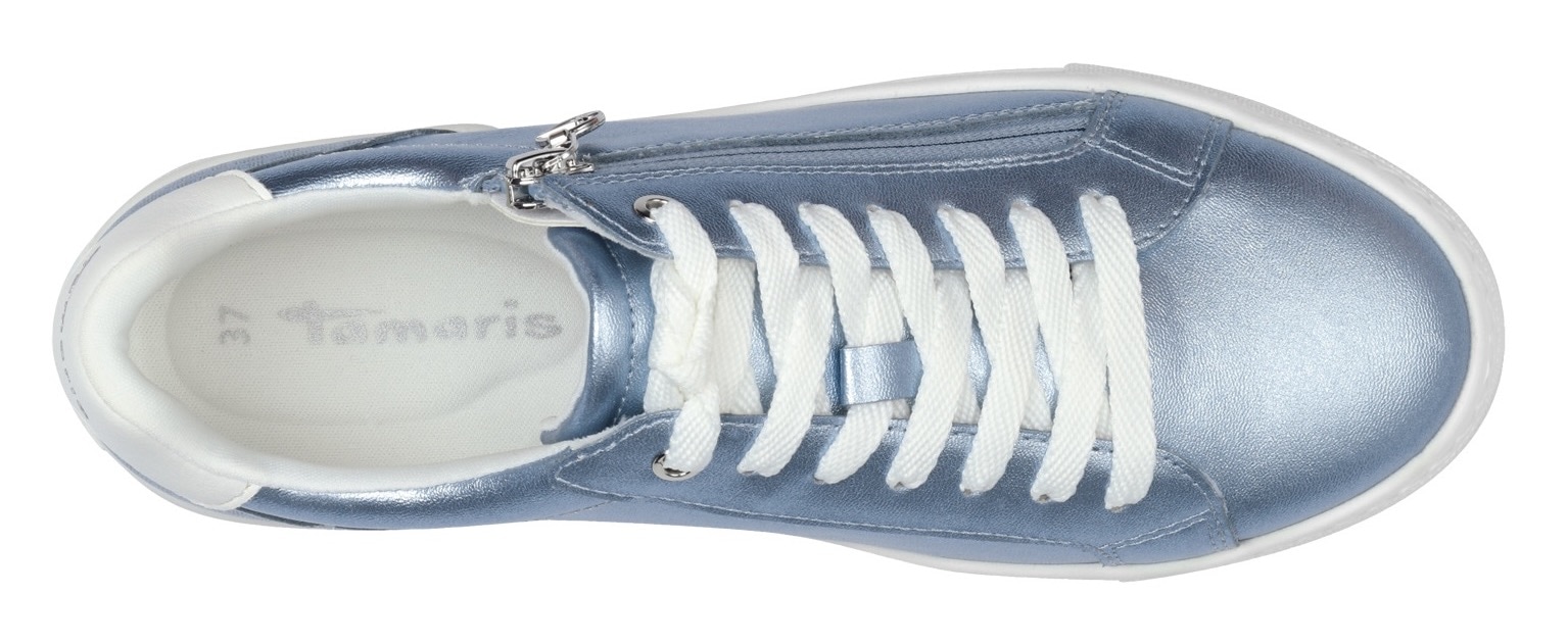 Tamaris Plateausneaker, Freizeitschuh, Halbschuh, Schnürschuh mit gepolstertem Schaftrand