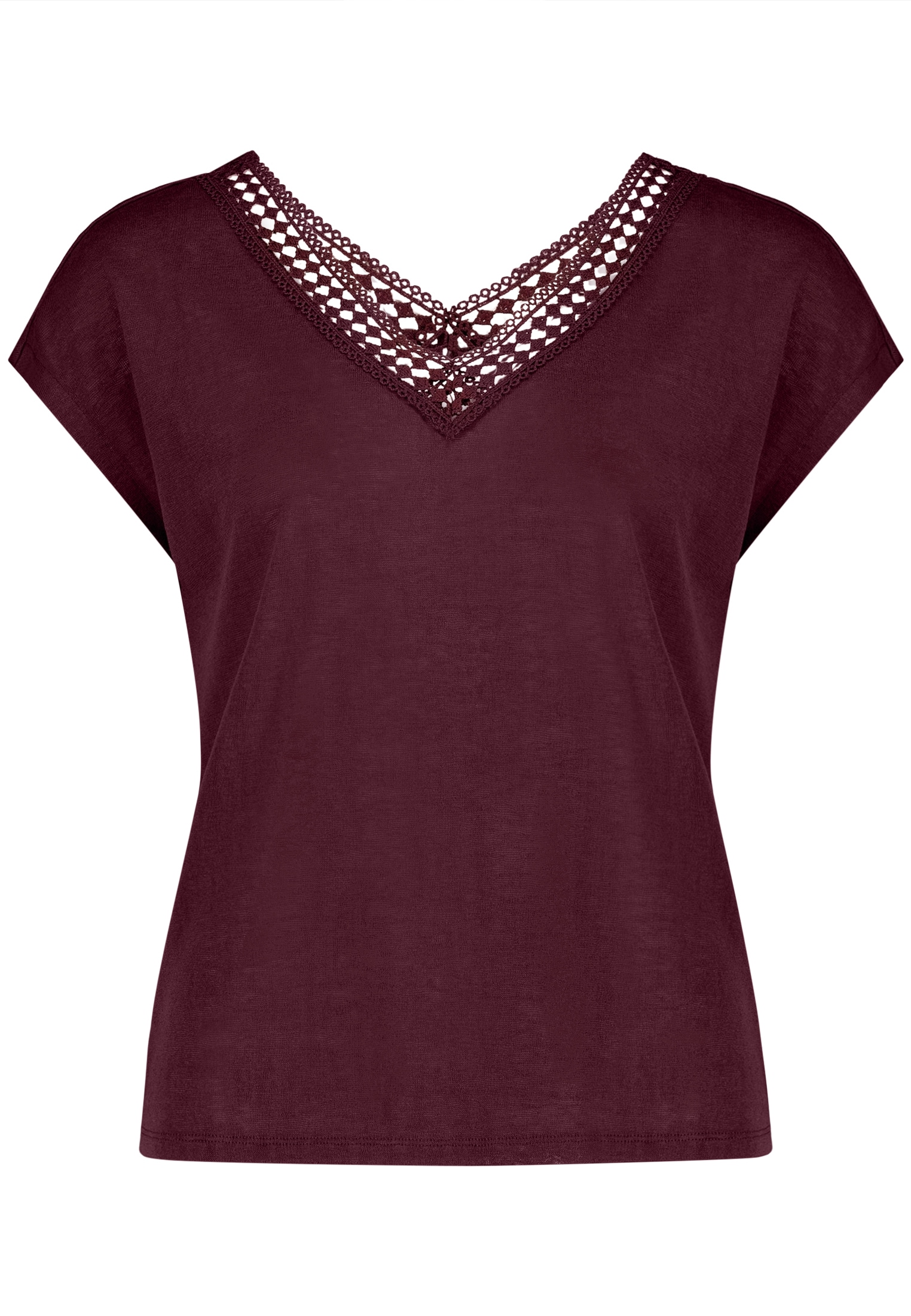 Zero T-Shirt »Damen mit V-Ausschnitt« 1 Spitze