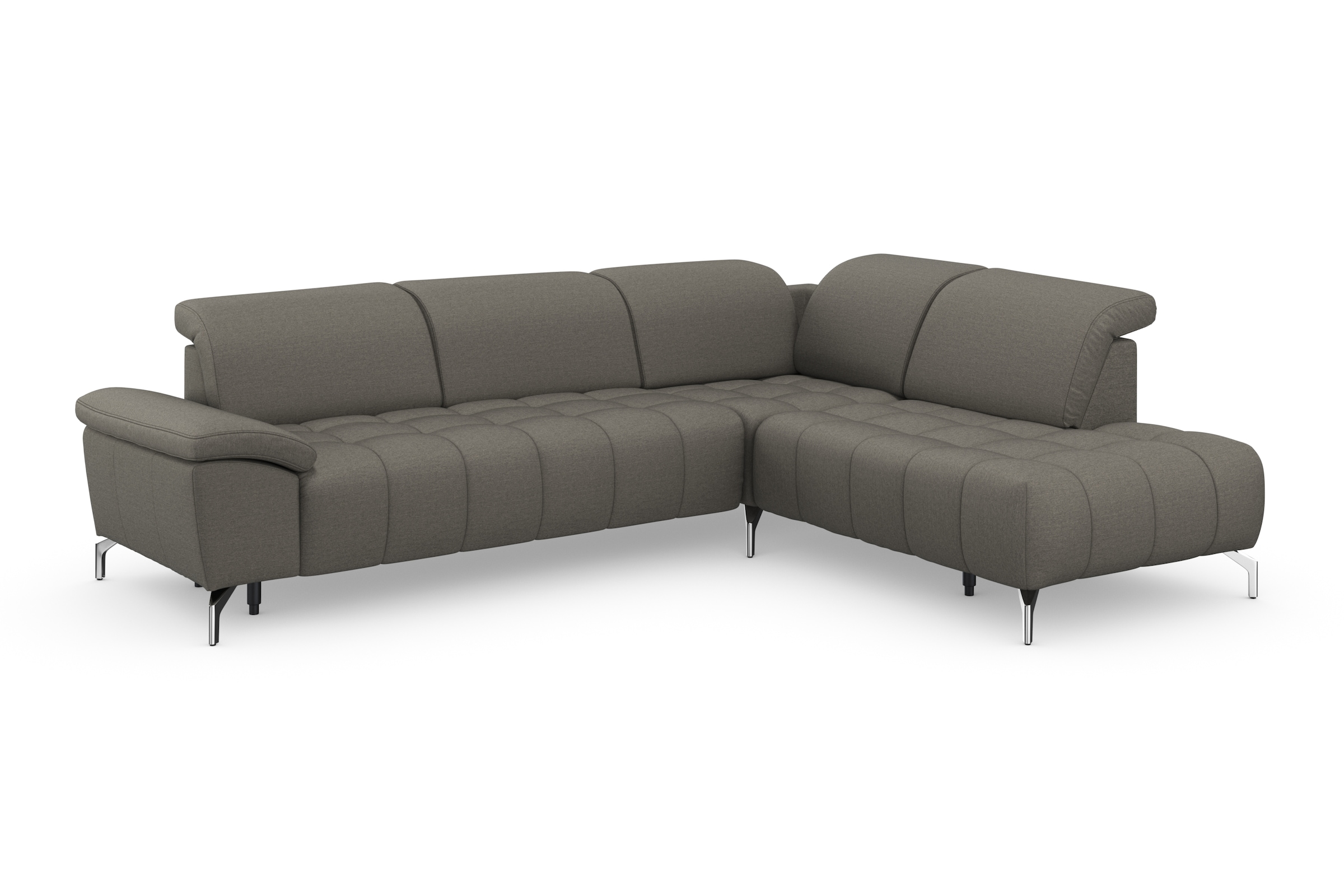 sit&more Ecksofa »Cool L-Form«, wahlweise mit Kopfteilverstellung und Vorziehsitz, motorisch