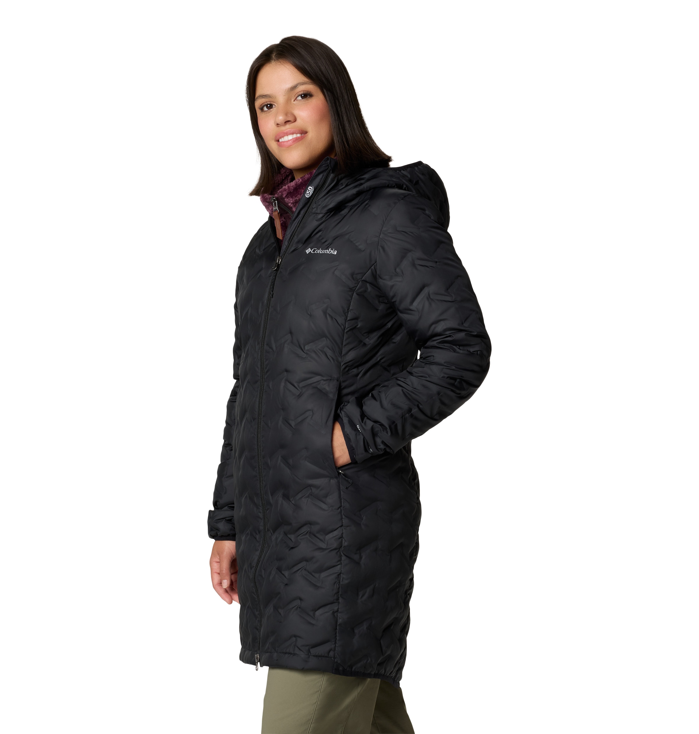 Columbia Daunenjacke »Delta Ridge™ II Long Down Jacket«, mit Kapuze