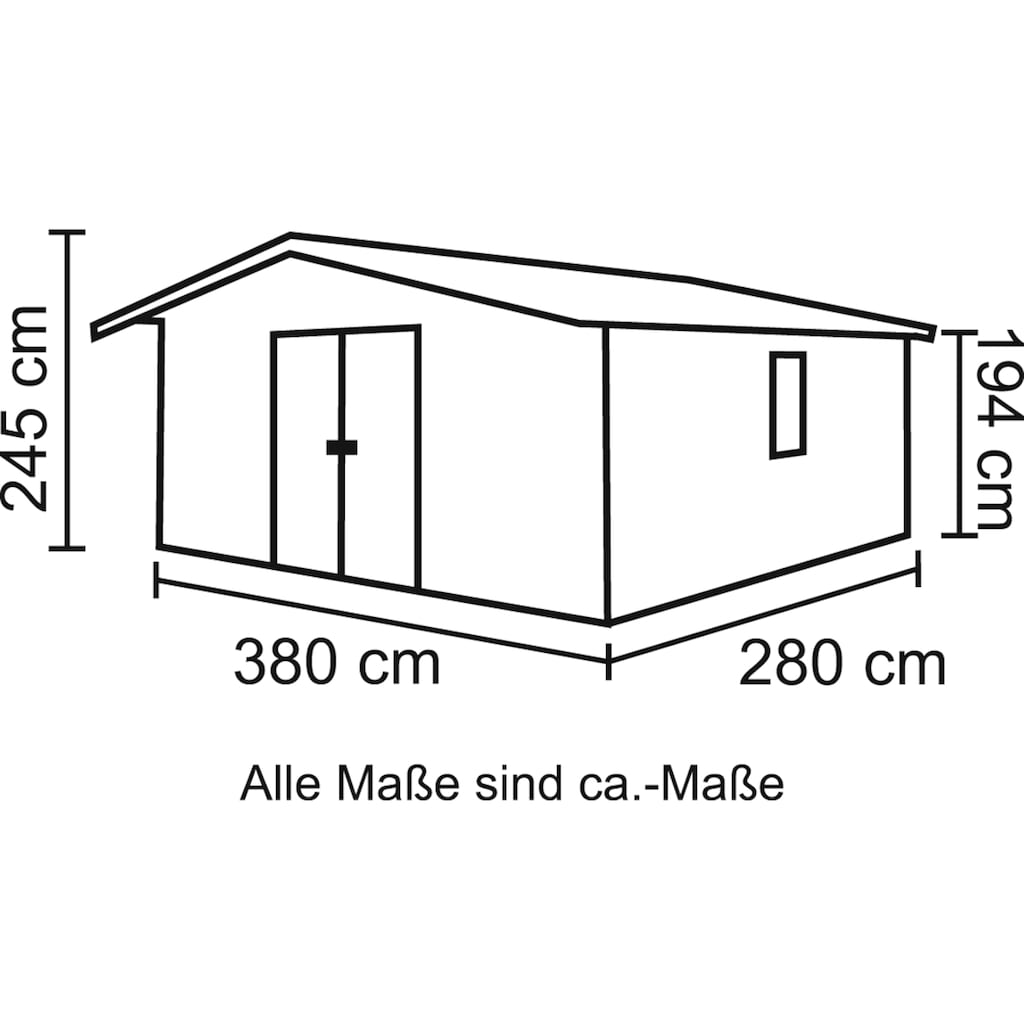 KONIFERA Gartenhaus »Nienstedten 1«