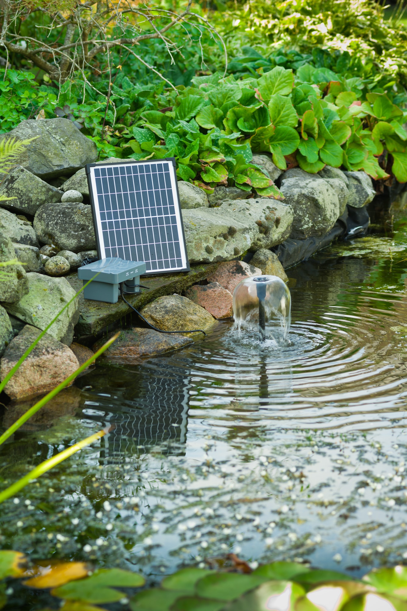Ubbink Springbrunnenpumpe »SolarMax 600 Accu inkl. PowerControl«, Hybrid-Funktion