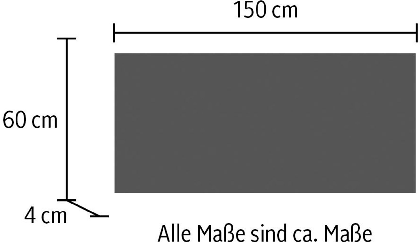 IMPULS KÜCHEN Arbeitsplatte, in vielen Breiten, 4cm stark, passend zu allen Serien
