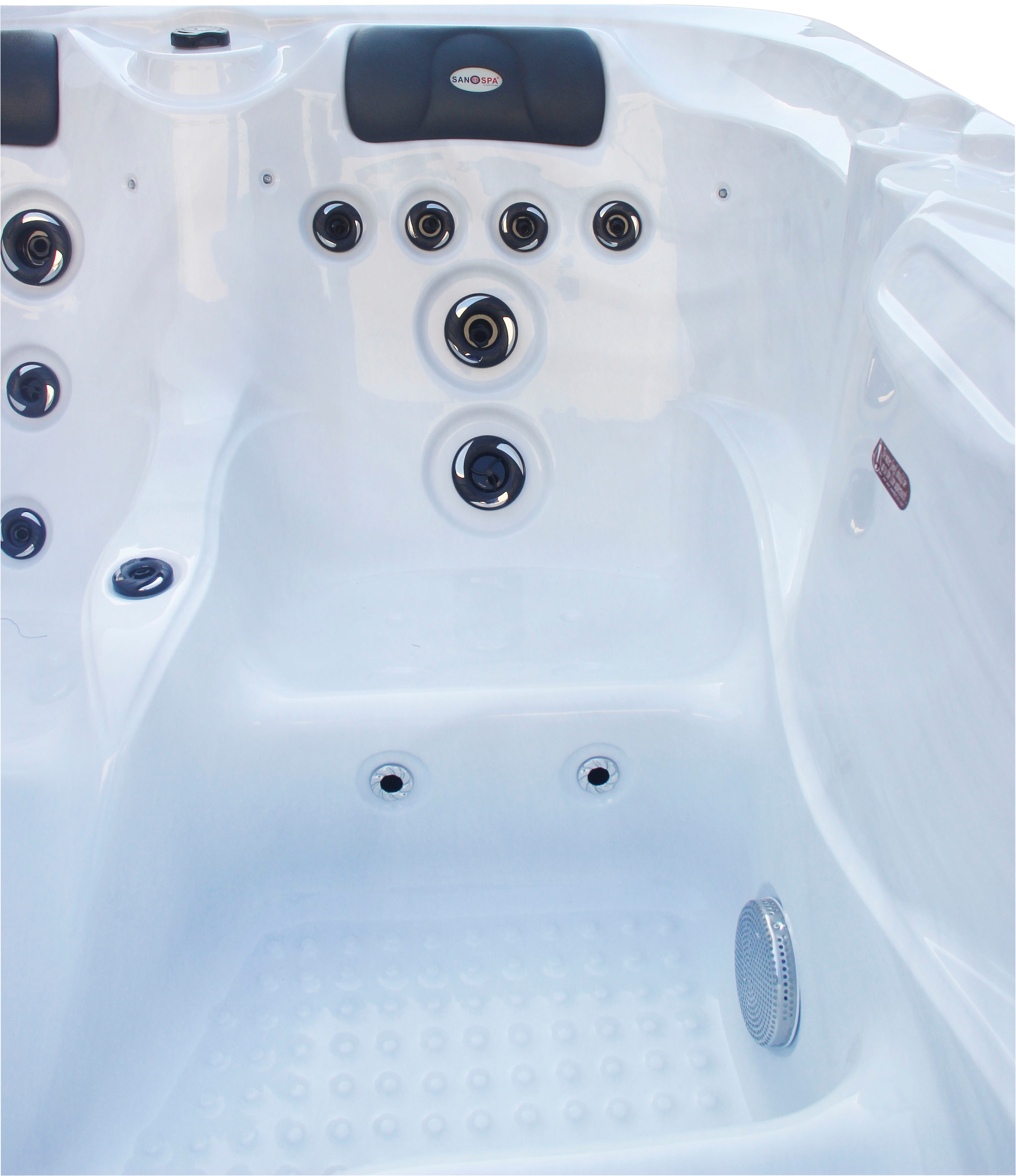 Sanotechnik Whirlpool »OASIS«, (Set), 208x175x90 cm, inkl. Einstiegsleiter und Abdeckung