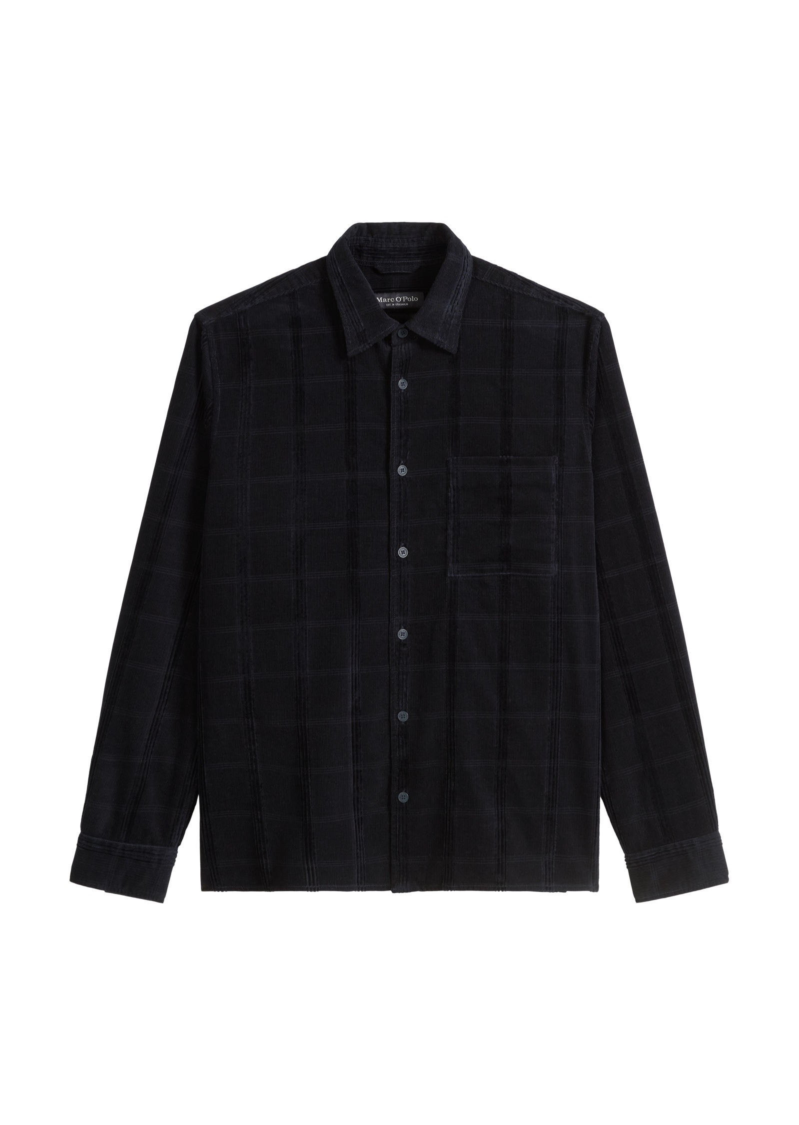 Marc O'Polo Langarmhemd »mit spannendem Struktur-Mix«