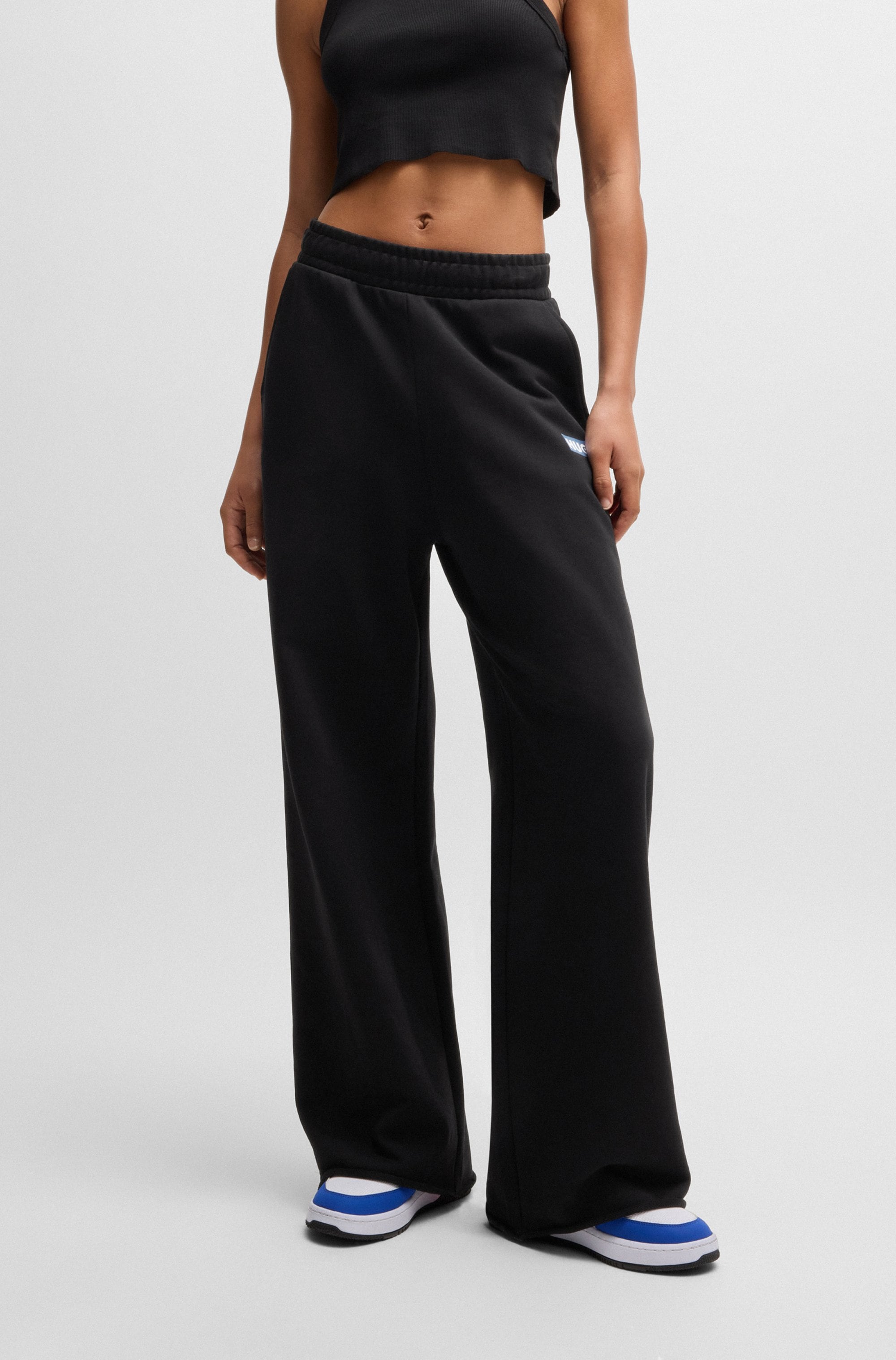 HUGO Blue Jogger Pants "Straight Jogger", mit weitem Bein Flared Pants Jogp günstig online kaufen