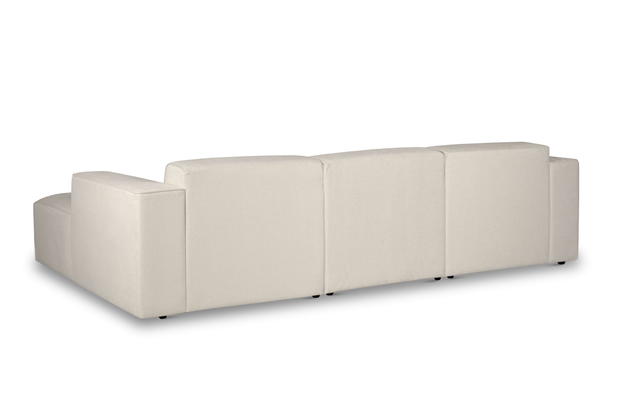 andas Ecksofa »Noord«, L-Form, mit Kedernaht, Breite 281 cm, Cord, Struktur, Webstoff