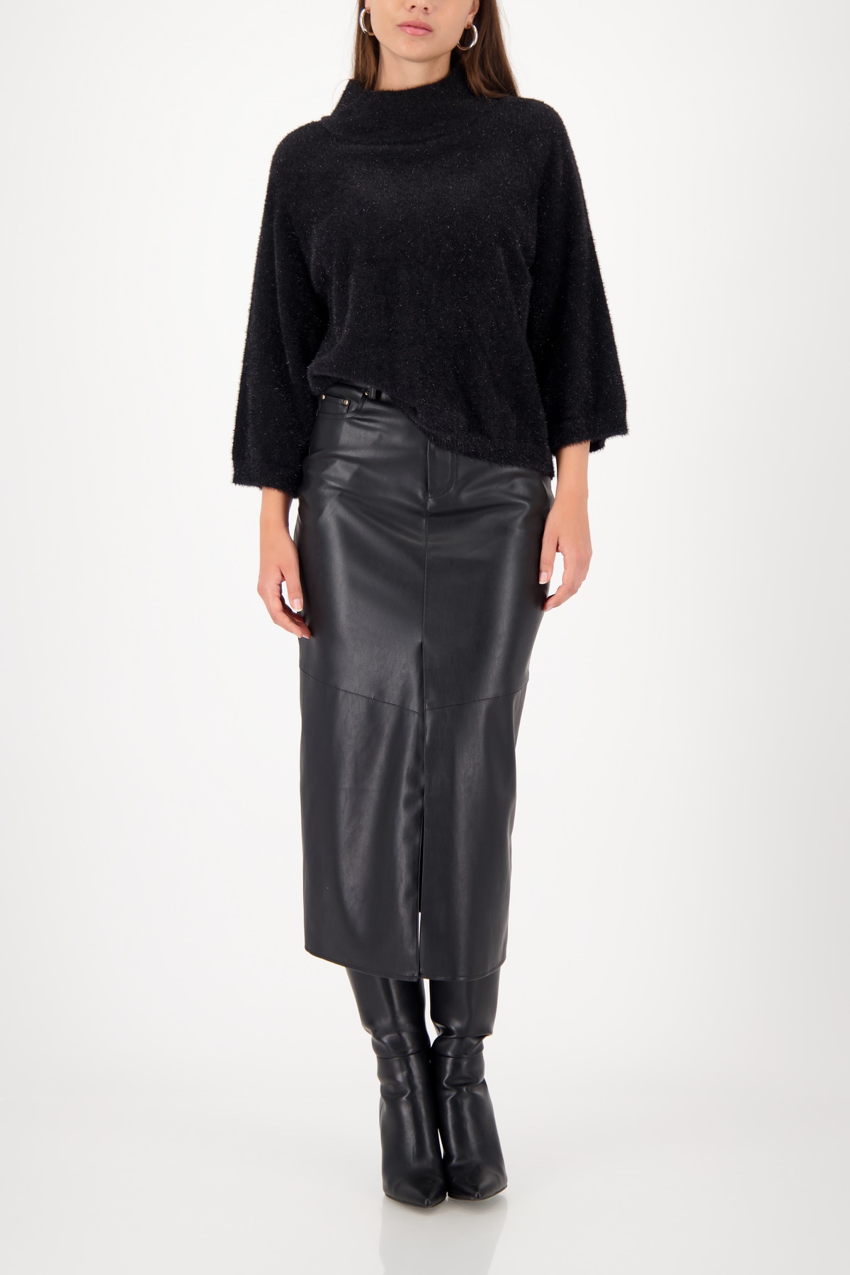 Monari Stehkragenpullover »Pullover Lurex«