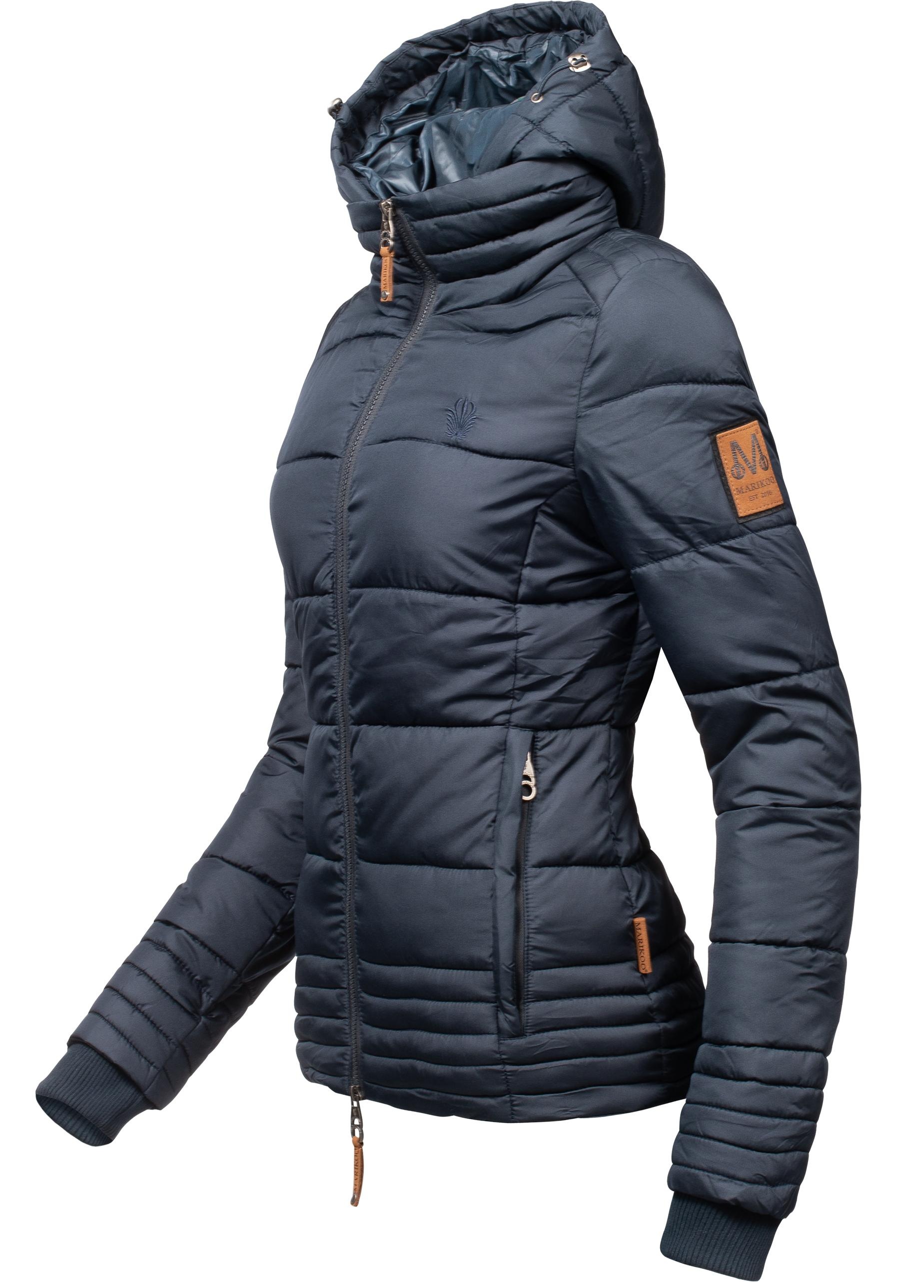 Marikoo Winterjacke "Sole" mit Kapuze modisch taillierte Damen Steppjacke f günstig online kaufen