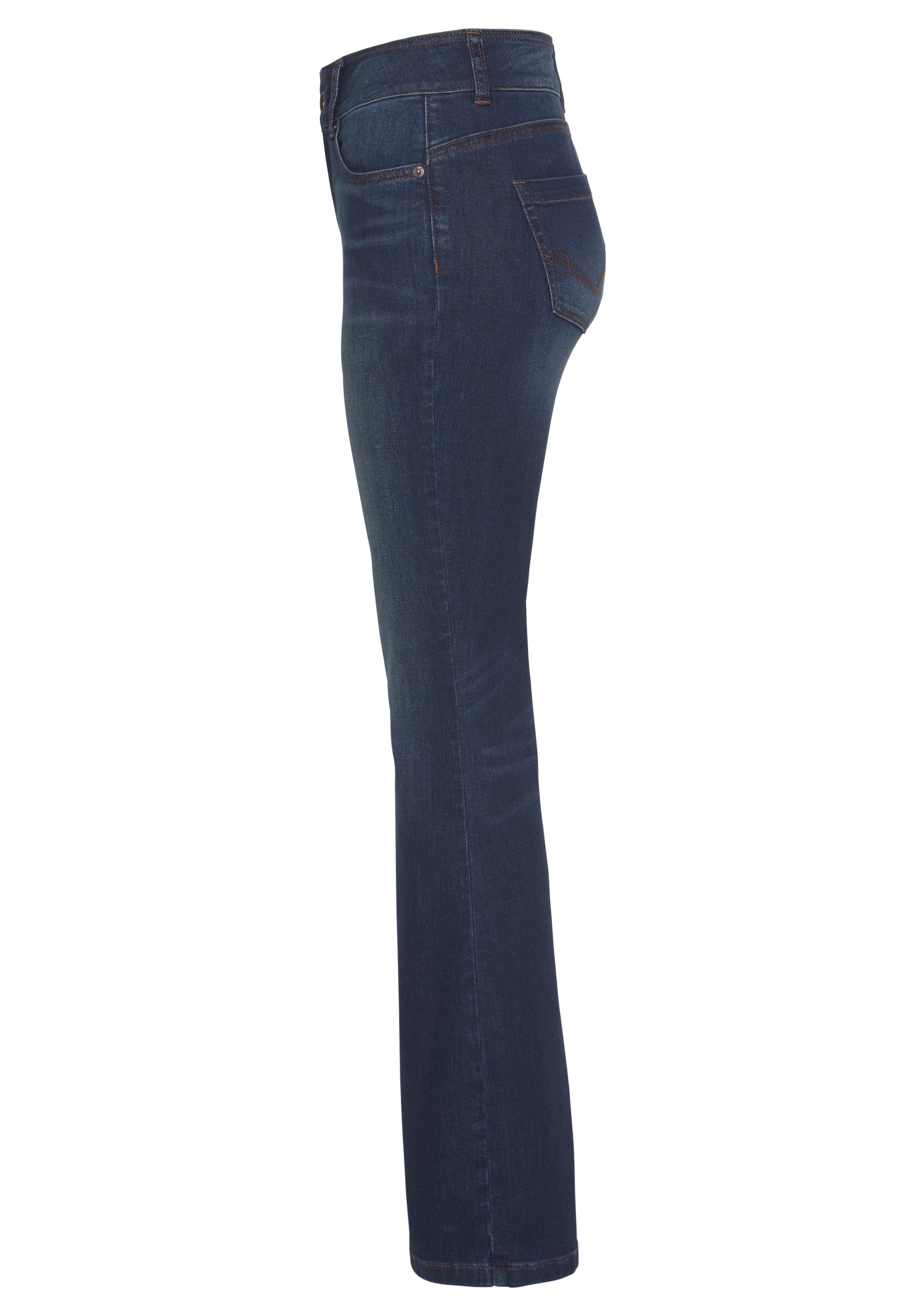 H.I.S Bootcut-Jeans »High-Waist«, hohe Taille, Bootcut, mit Used-Effekten, auch in Langgrößen
