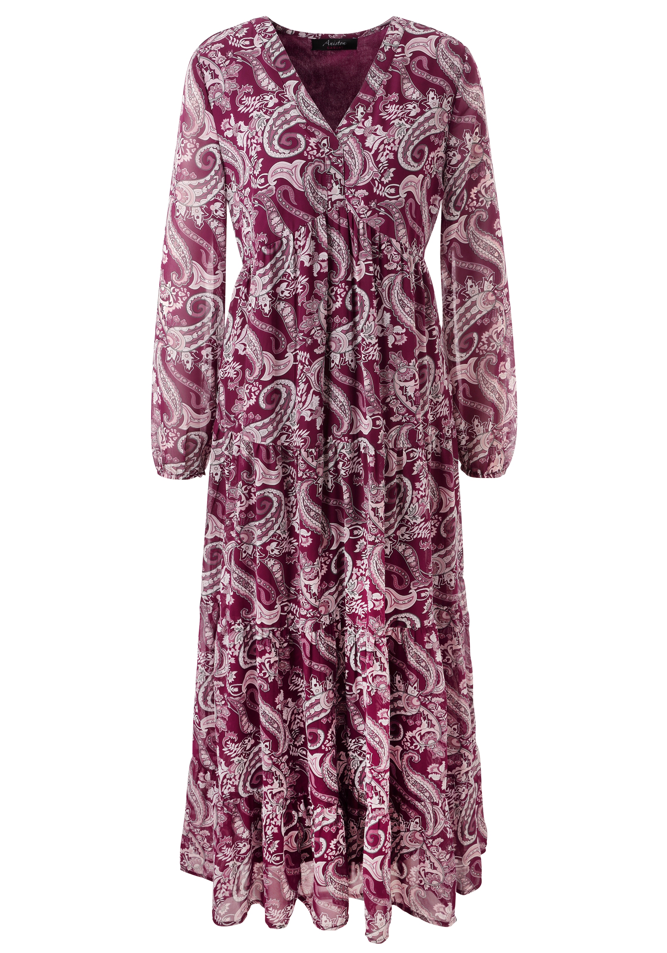 Aniston CASUAL Maxikleid, mit farbharmonischem Paisley-Muster - NEUE KOLLEKTION