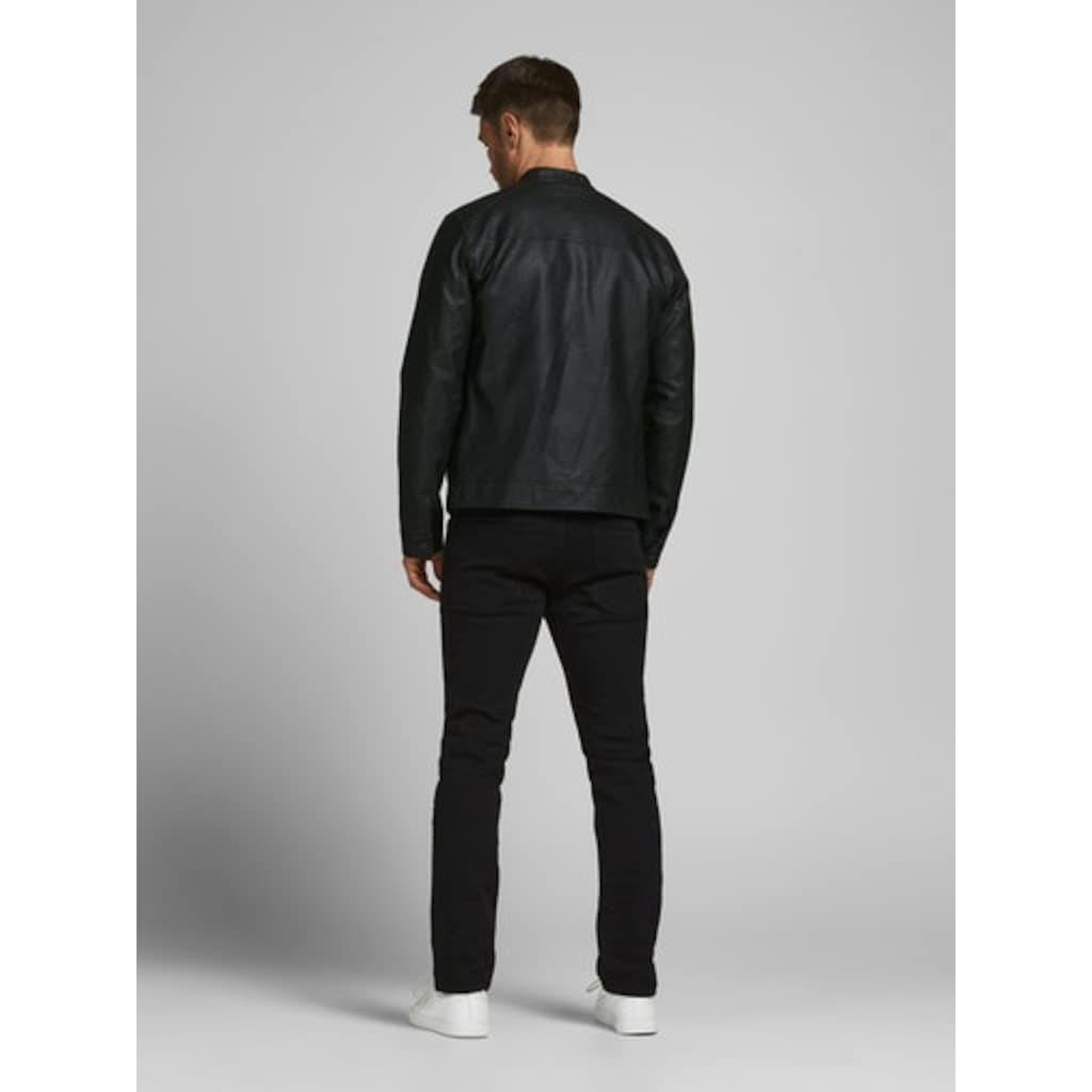 Jack & Jones Lederimitatjacke »JJEWARNER JACKET NOOS«