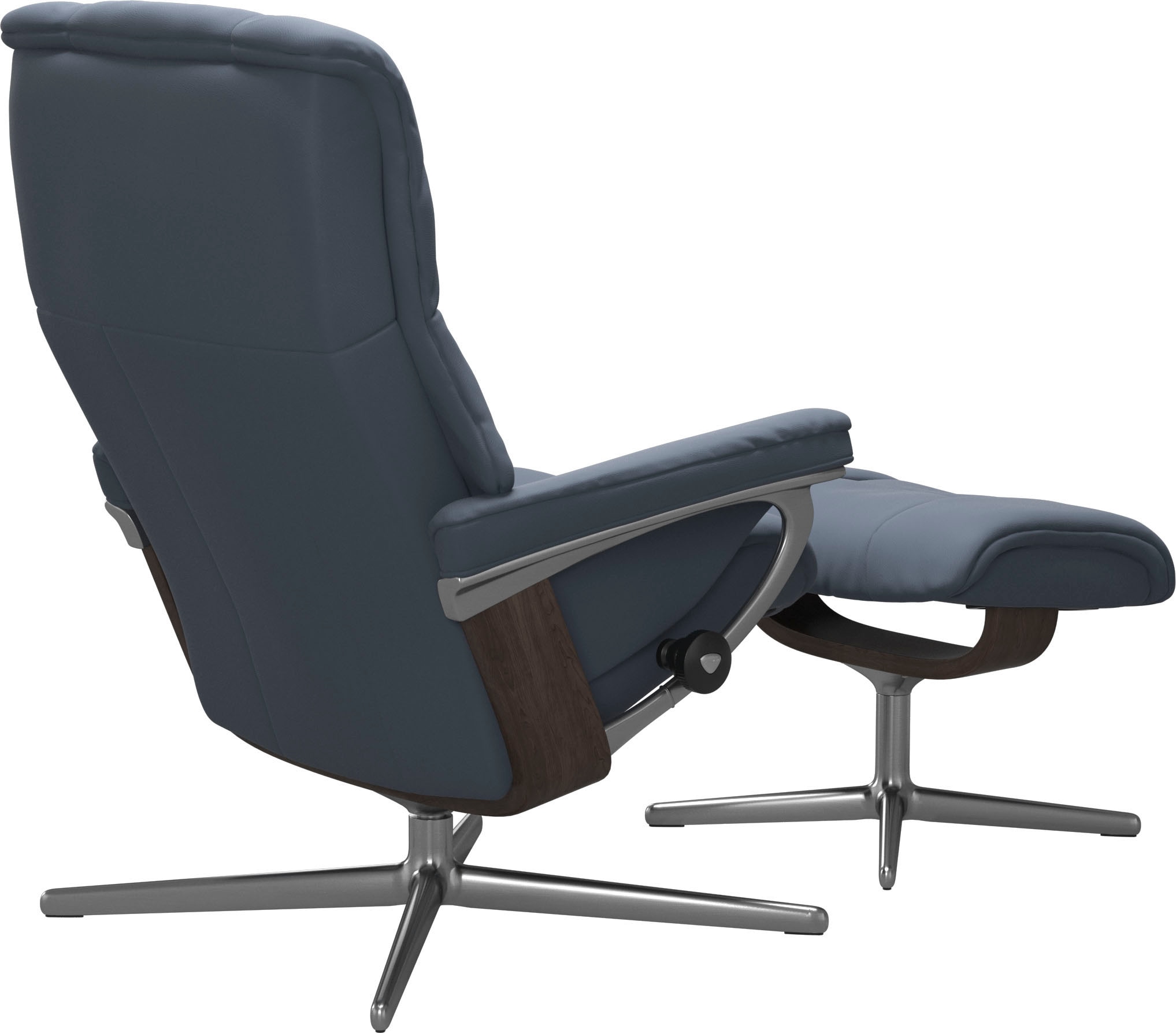 Stressless® Relaxsessel »Mayfair«, (Set, Relaxsessel mit Hocker), mit Hocker,  mit Cross Base, Größe S, M & L, Holzakzent Wenge bestellen | BAUR