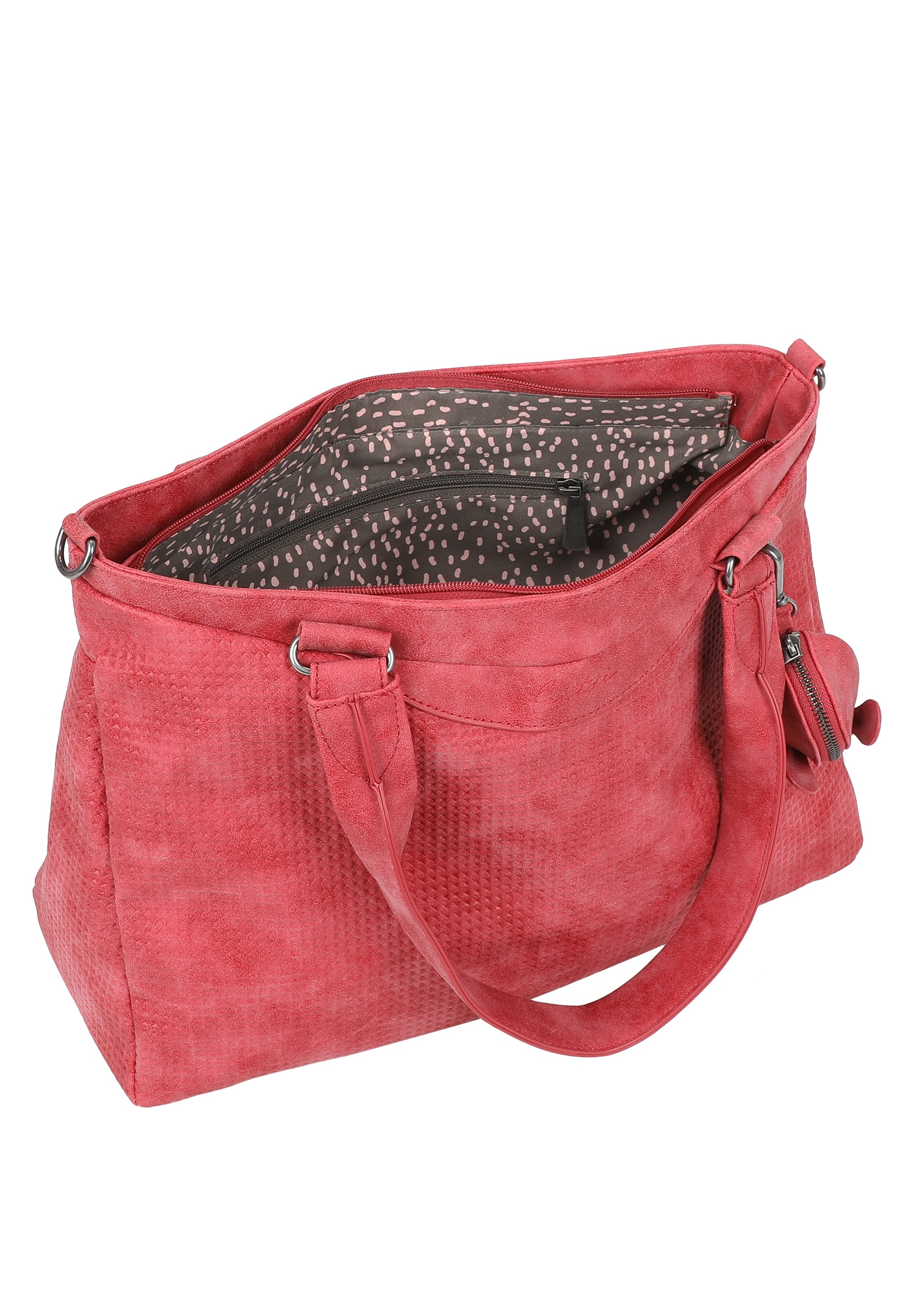 Fritzi aus Preußen Henkeltasche »Joly Waffly Black« mit kleiner Retro-Pocket-Maus extra