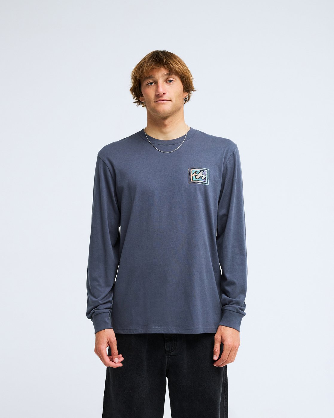 Billabong Langarmshirt "CRAYON WAVE LS" aus Baumwolle, in den Größen S bis XXL