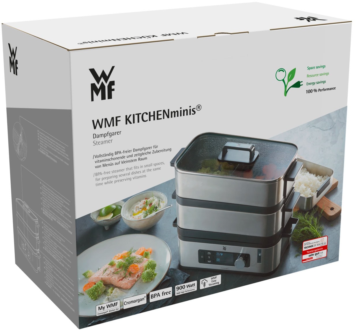 WMF Dampfgarer »KÜCHENminis® Vitalis E« 900 W ideal für den Single Haushalt