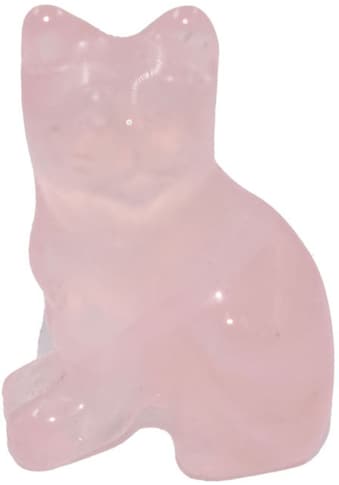 Tierfigur »Schmuck Geschenk Dekofigur Farbstein Edelstein Katze Quarz«