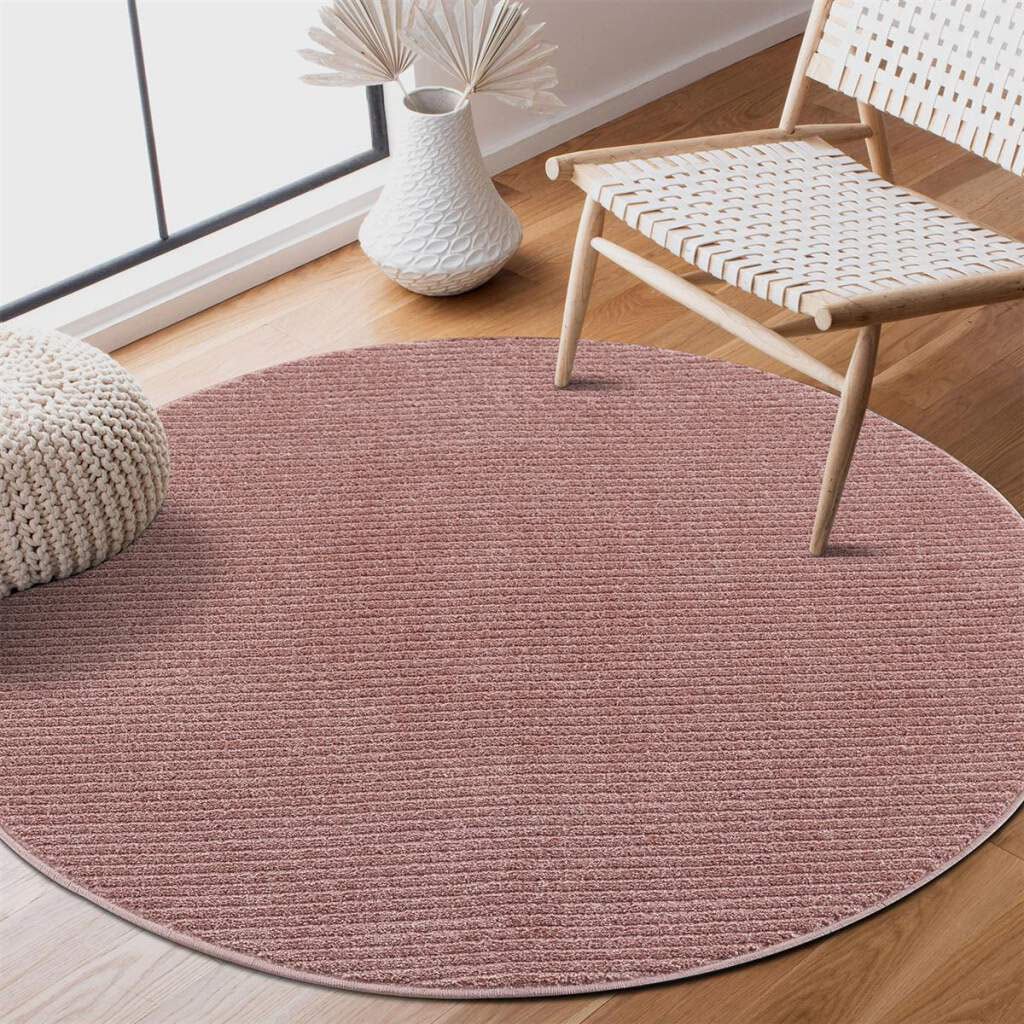 Carpet City Teppich "Friseé-Teppich FANCY900" rund 12 mm Höhe Kurzflor, Ein günstig online kaufen