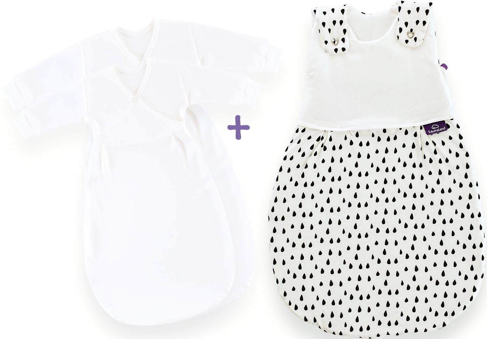 Träumeland Babyschlafsack "Set Tropfen schwarz"