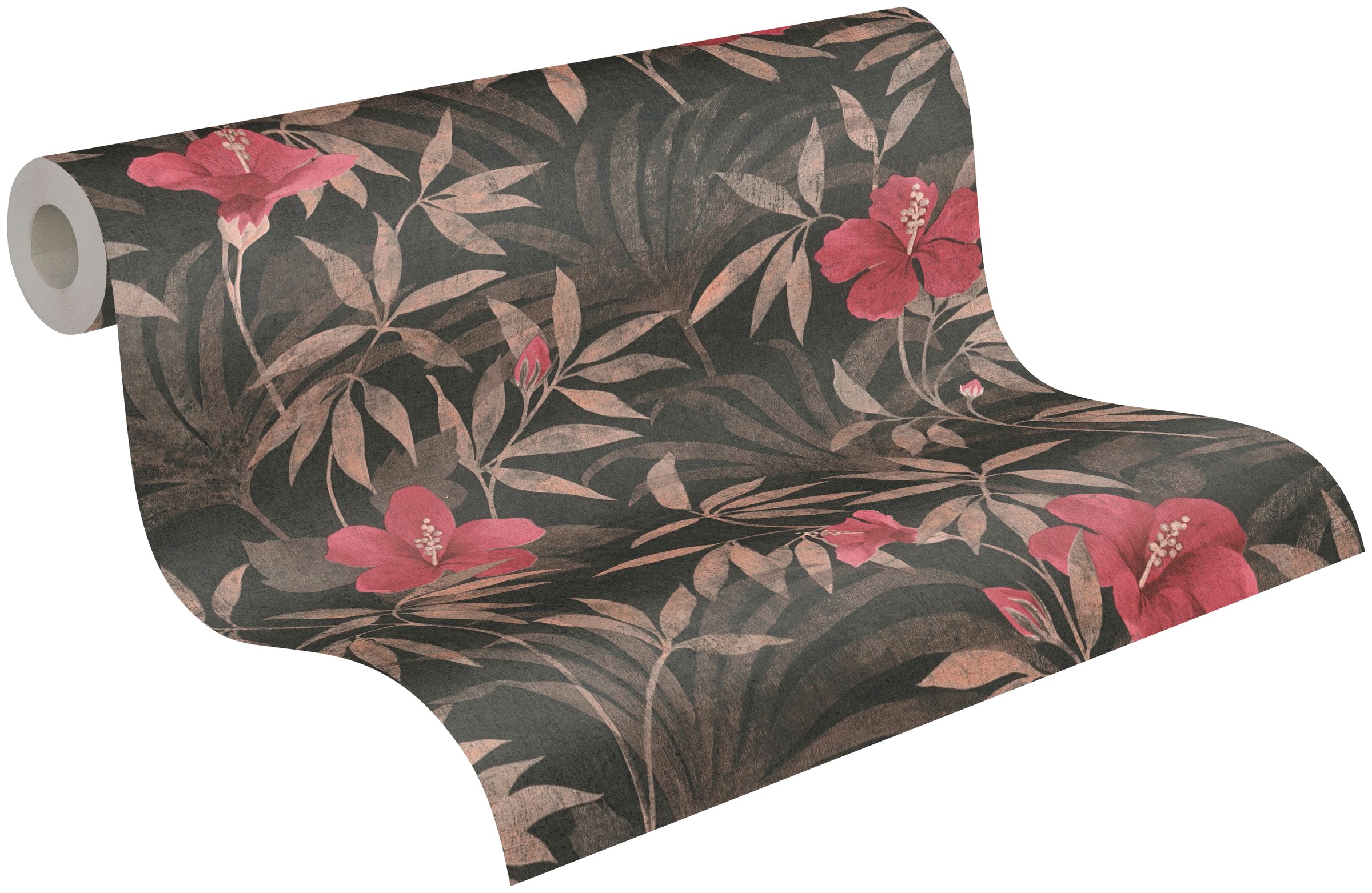 A.S. Création Vliestapete »Cuba«, floral-botanisch-tropisch, Dschungeltapete Tapete Blumen Tapeten Wohnzimmer Schlafzimmer Küche