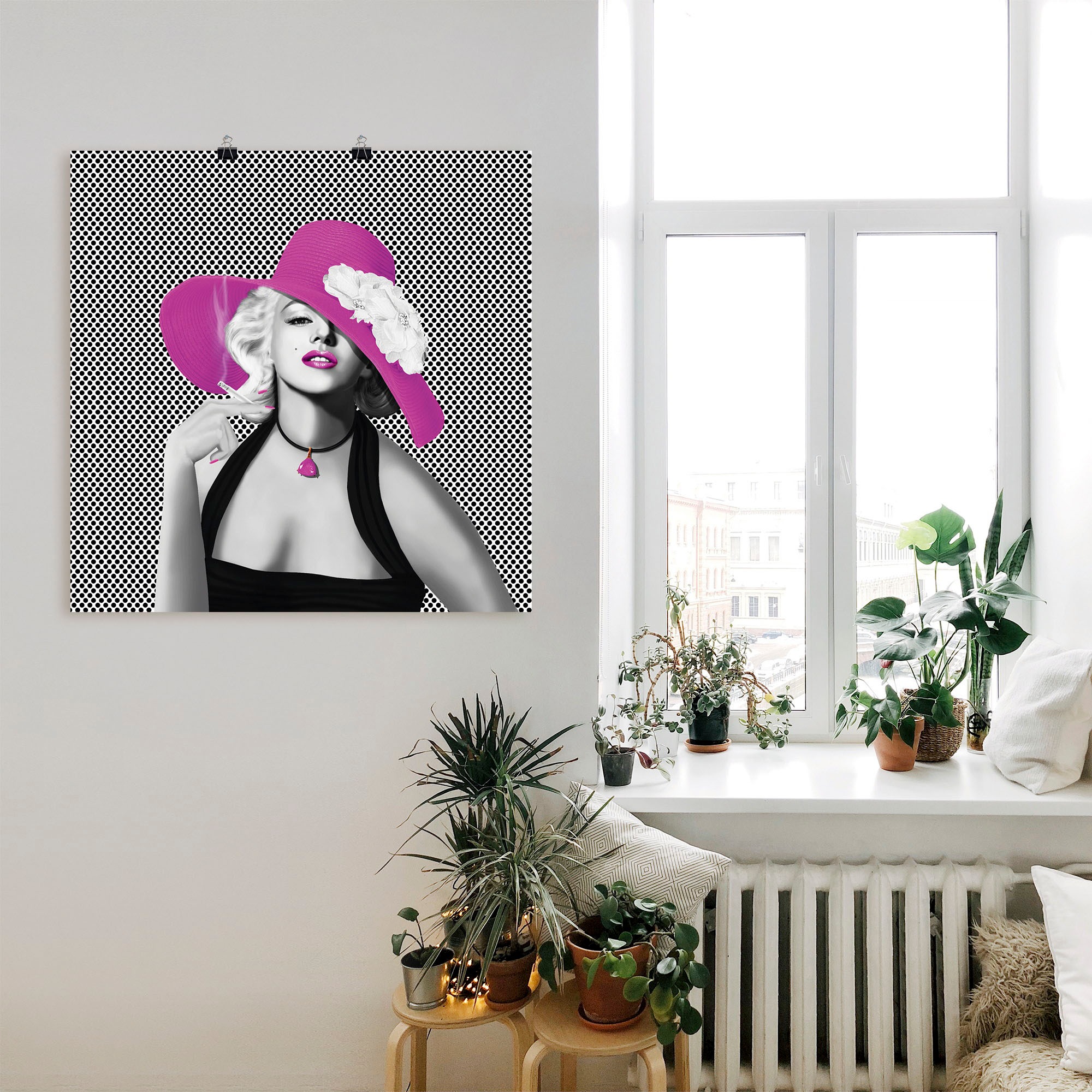 Artland Wandbild "Marilyn in Pop Art", Stars, (1 St.), als Leinwandbild, Po günstig online kaufen