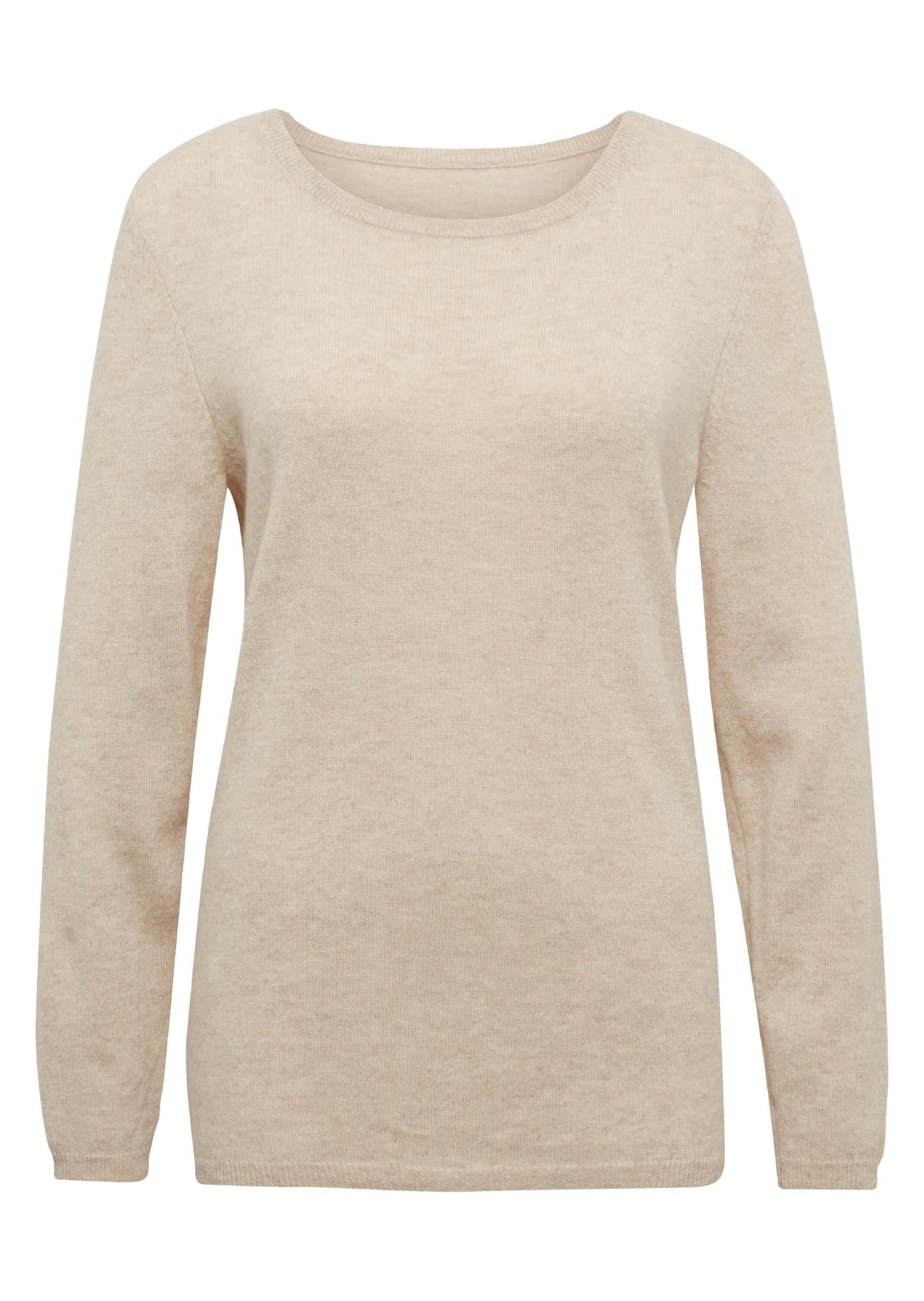 GOLDNER Strickpullover "Kurzgröße Feinstrickshirt mit U-Boot-Ausschnitt" ke günstig online kaufen