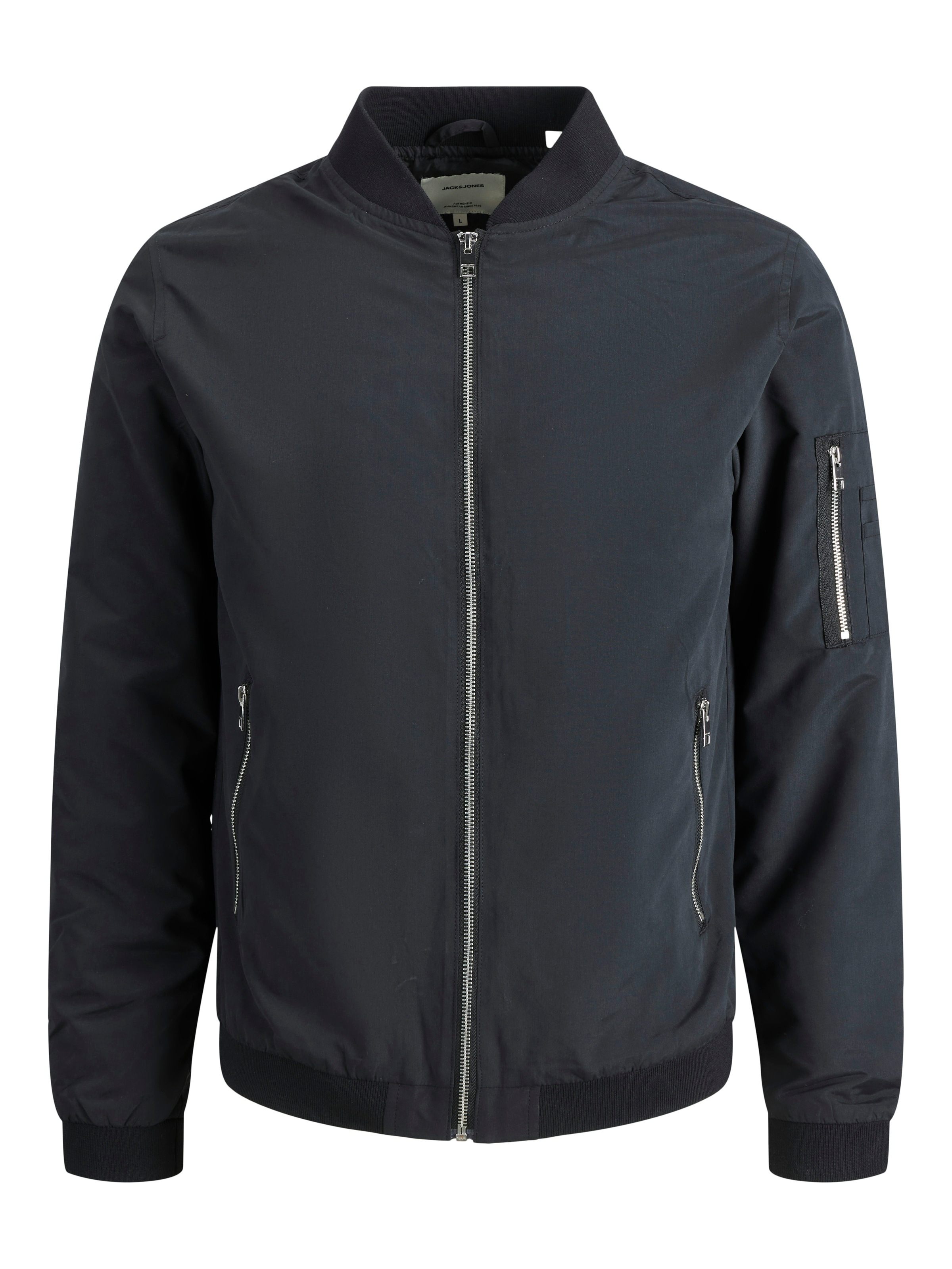 Jack & Jones Blouson »JJERUSH mit Stehkragen und Reißverschlusstaschen« ohne Kapuze unifarben, modisch, regular fit, Polyester