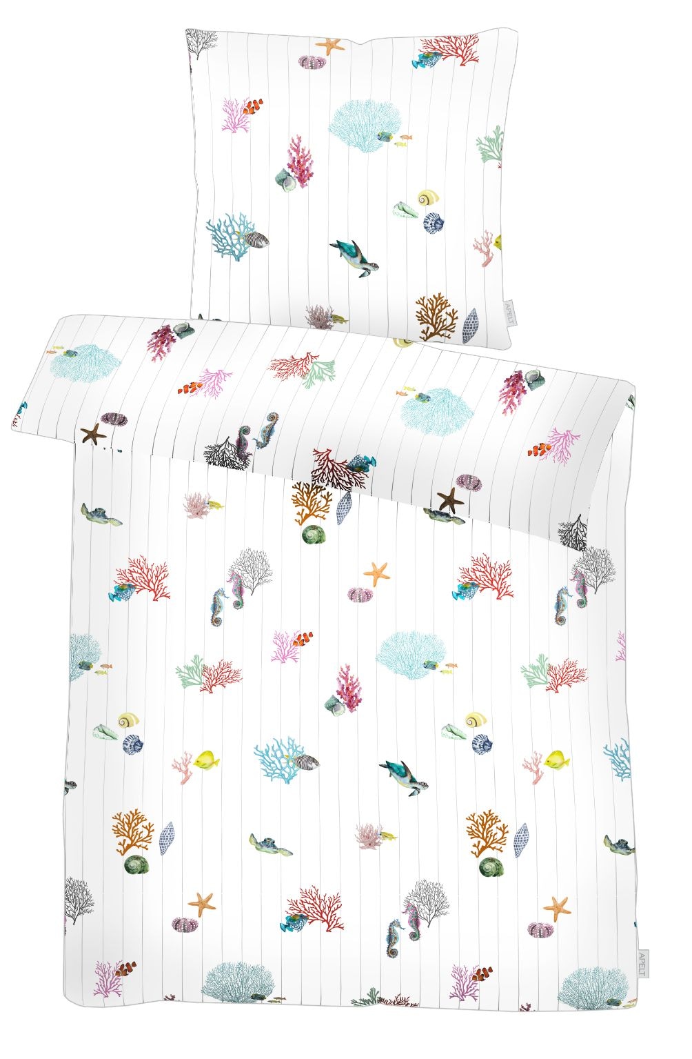 APELT Bettwäsche "Reef GOTS" 2 tlg. tlg. Bettwäsche-Set mit Reißverschluss, günstig online kaufen