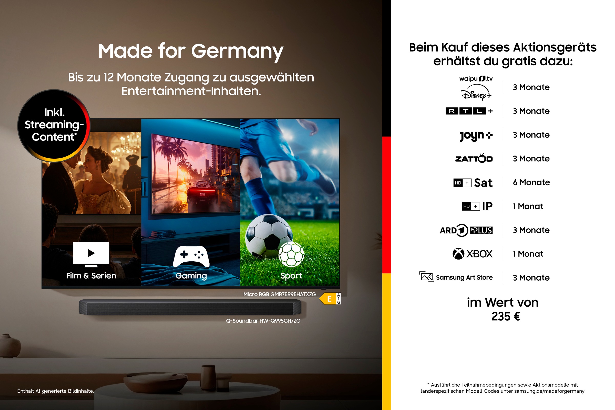 Samsung QLED-Fernseher »GQ55LS03HAU« 138 cm/55 ″ Smart-TV The Frame, Art Mode Kunstwerke, Antireflexion, Rahmen austauschbar