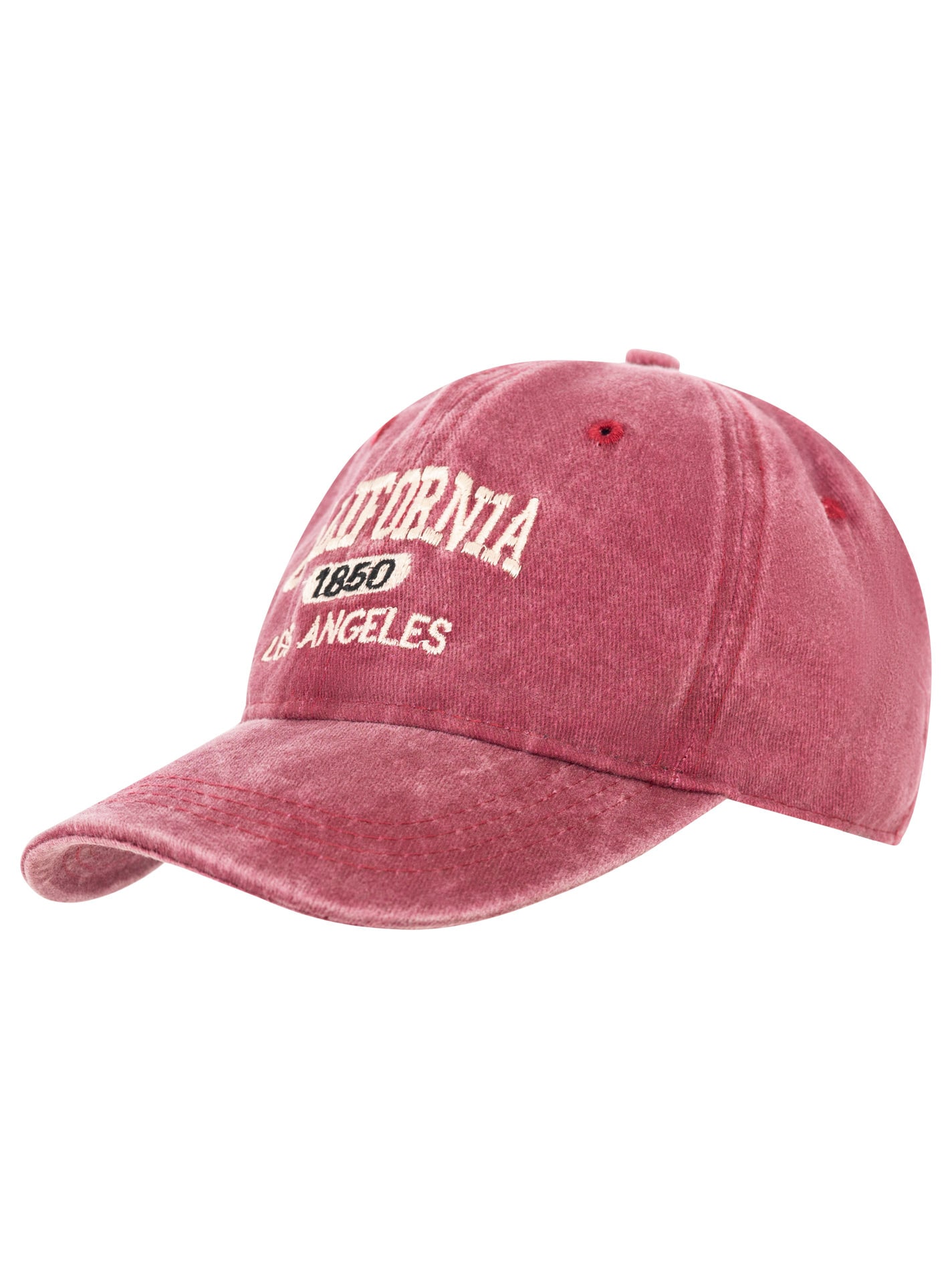 Zwillingsherz Baseball Cap ""California"" Vintage Look, Statement Stickerei günstig online kaufen