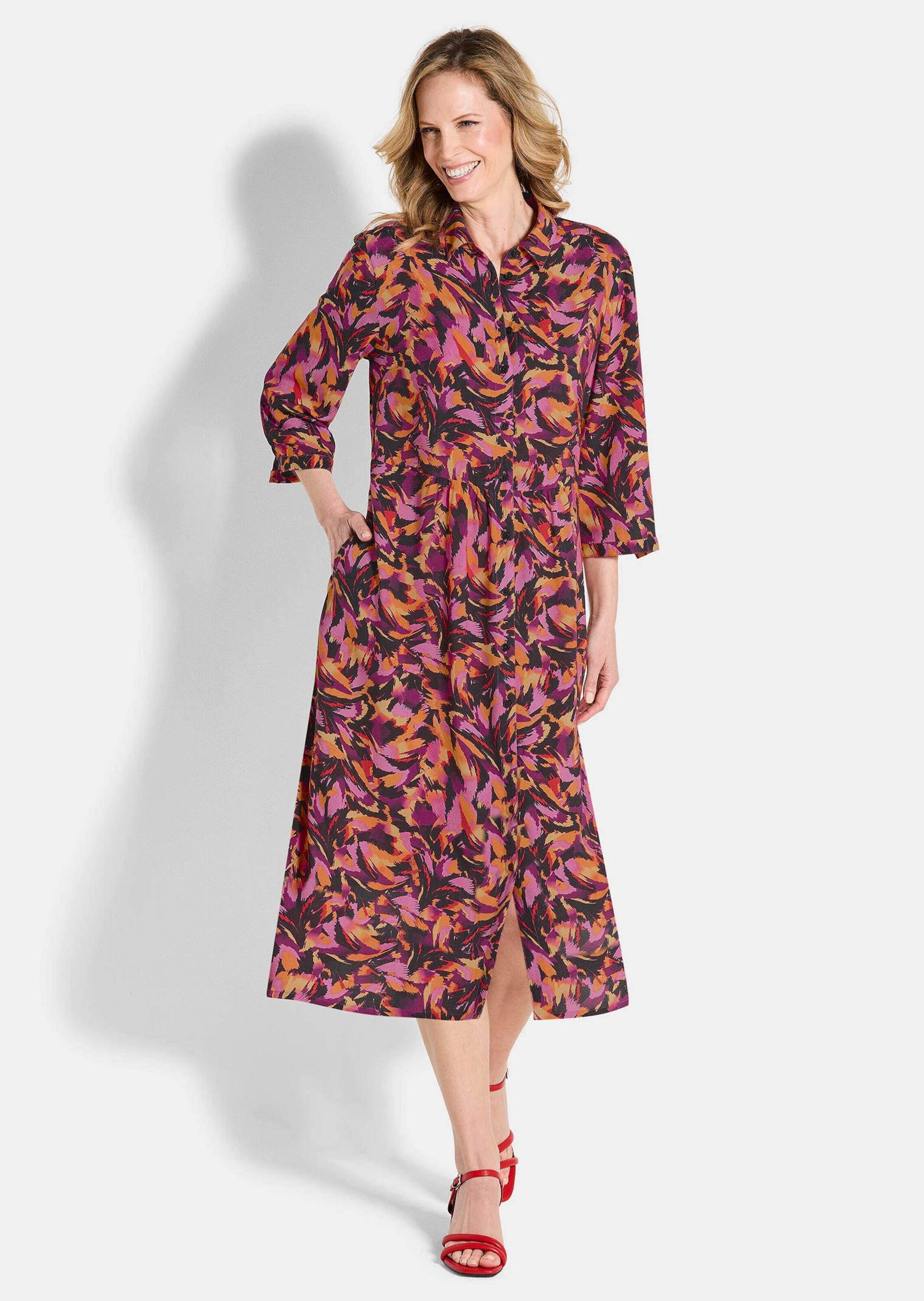 GOLDNER Sommerkleid "Hemdblusenkleid aus reiner Viskose" günstig online kaufen