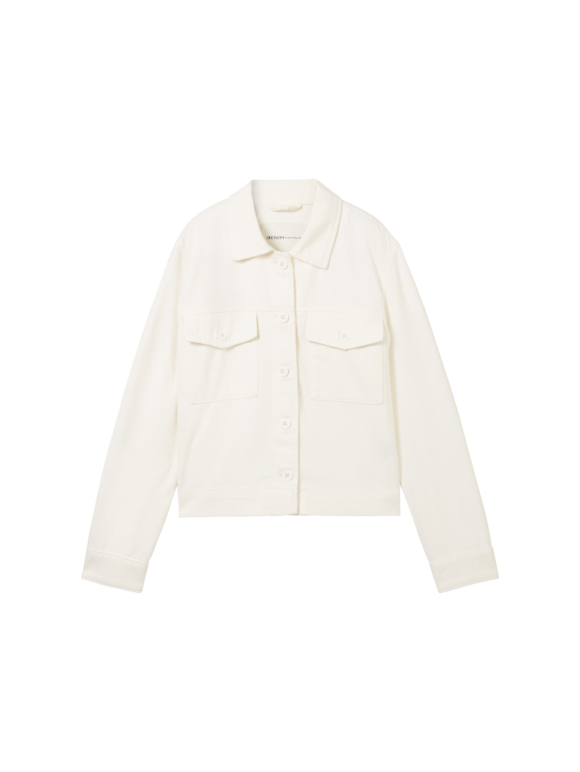 TOM TAILOR Denim Canvasjacke, ohne Kapuze, mit Taschen