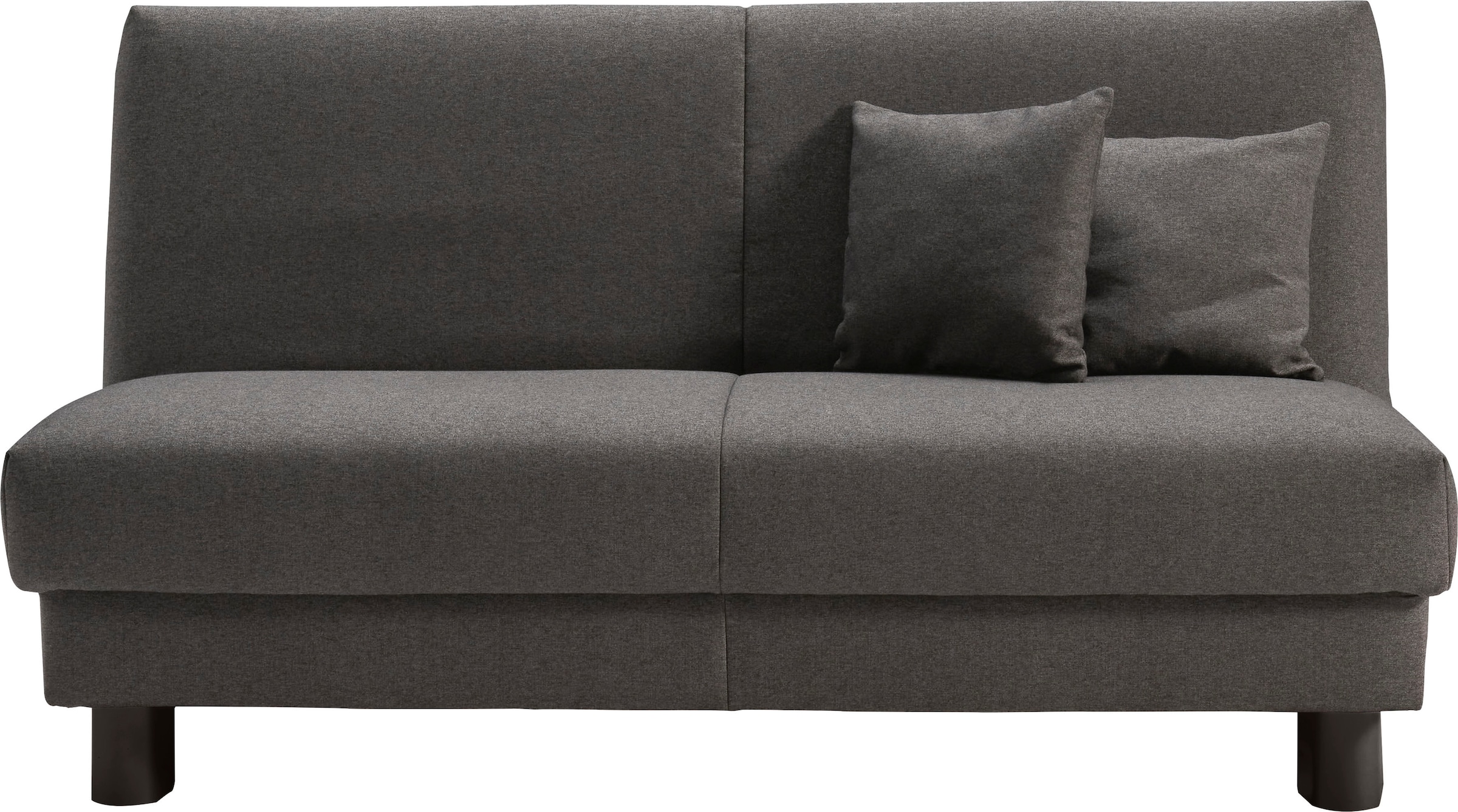 ell + ell Schlafsofa »Enny«, Liegefläche Breite 155 cm, Liegehöhe 45 cm, Füße schwarz, Rückenlehne