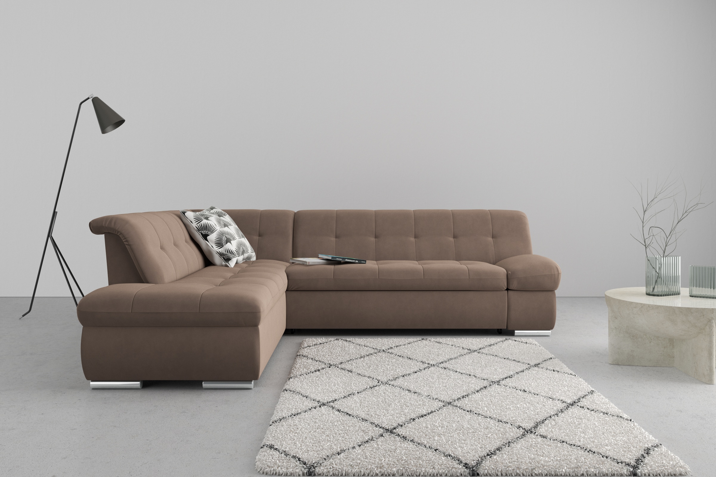 DOMO collection Ecksofa "Mona L-Form bequem und komfortabel, Breite 271cm, günstig online kaufen